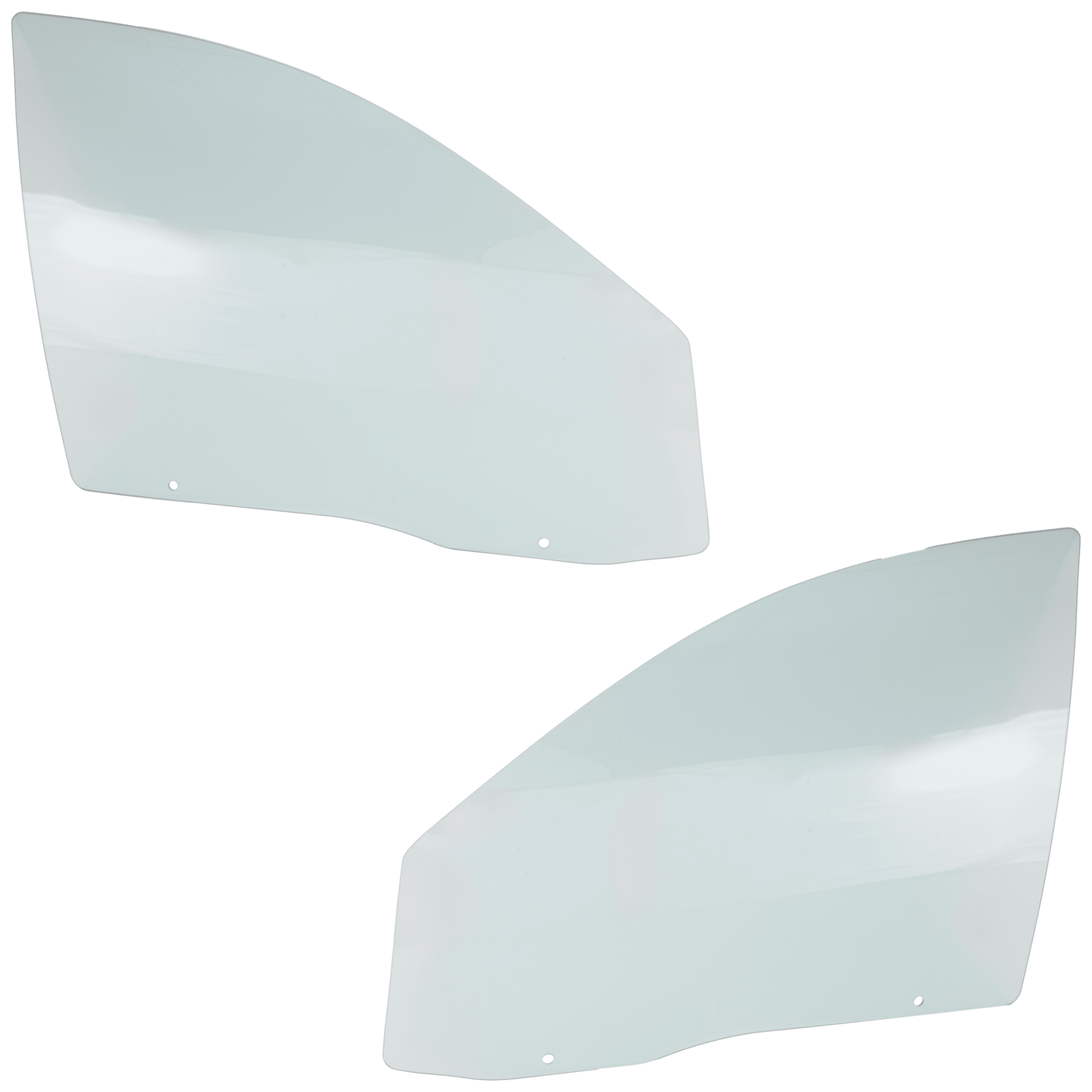 AM CHEVROLET CAVALIER PONTIAC SUNFIRE 95-05 FRONT DOOR GLASS RH AND LH Green Tint Sedan SKU SET RC48010001 OEM 22568764-22568765