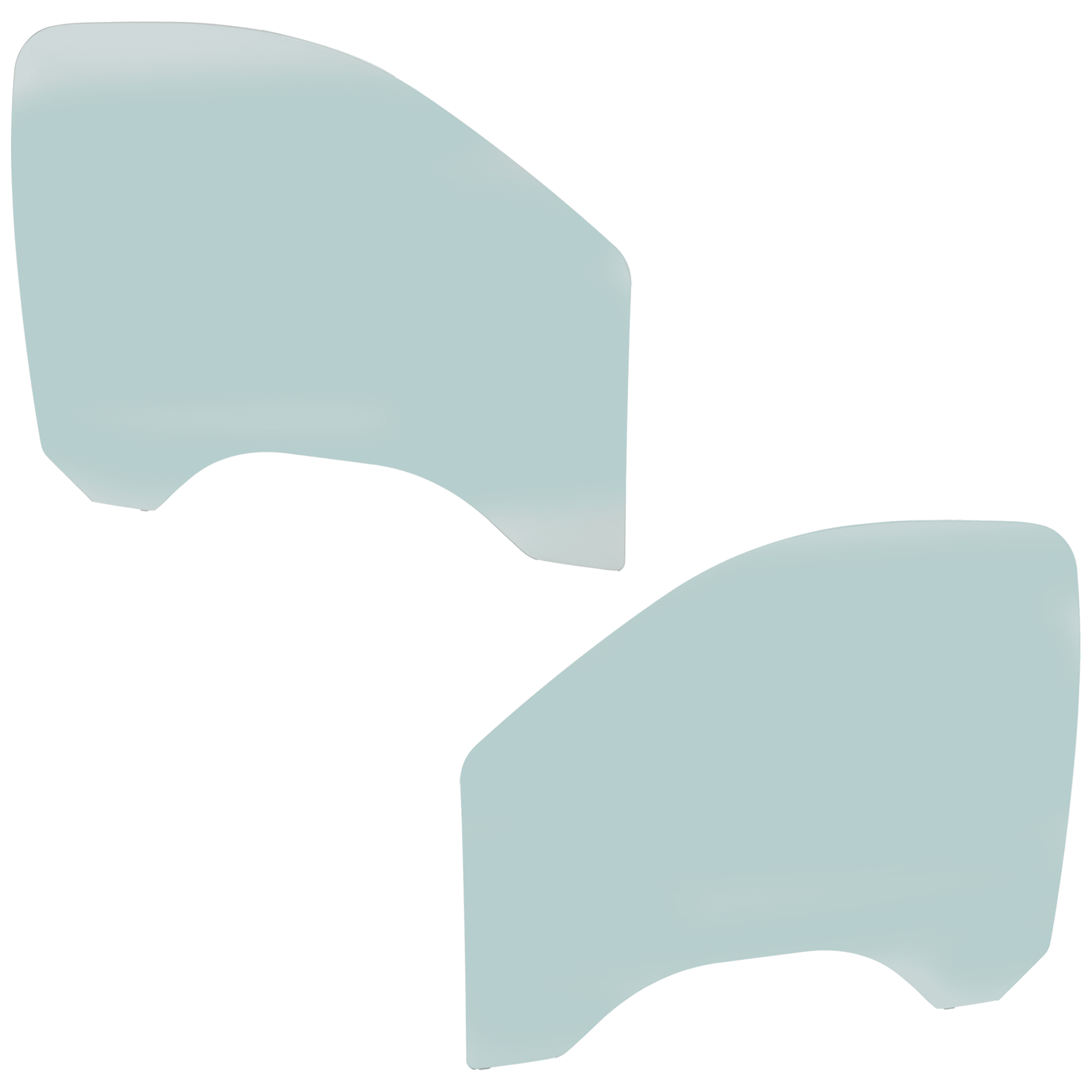 AM CHEVROLET SILVERADO GMC SIERRA 1500-07-13 FRONT DOOR GLASS RH AND LH Green Tint SKU SET RC48010033 OEM 15175143-15175144