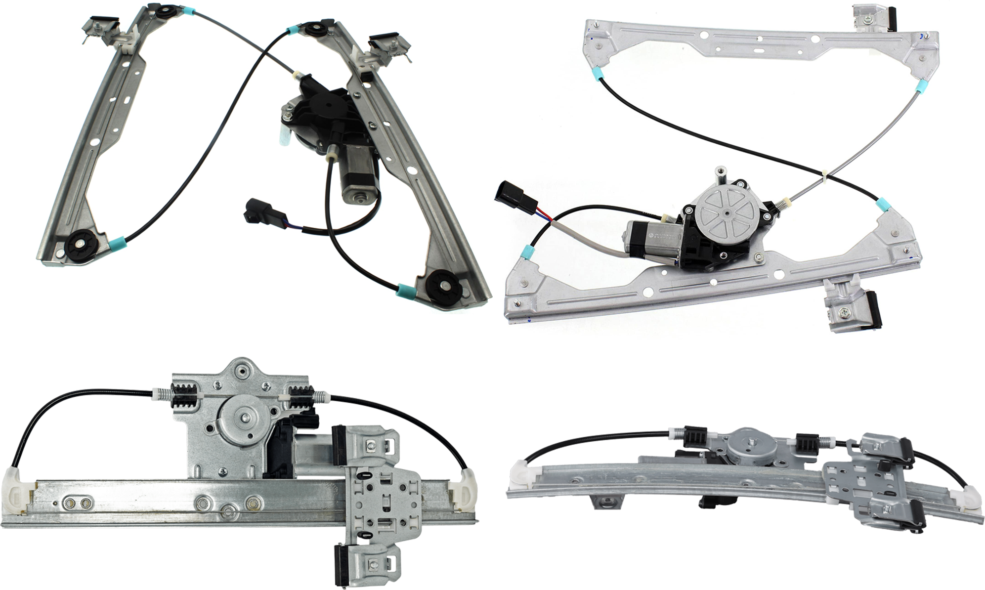 AM HHR 06-11 FRONT AND REAR WINDOW REGULATOR RH AND LH Power With Motor SKU SET RC49170007-4 Partslink GM1350178 GM1351178 GM1550161 GM1551161 OEM 22714331-22714332-22714333-227