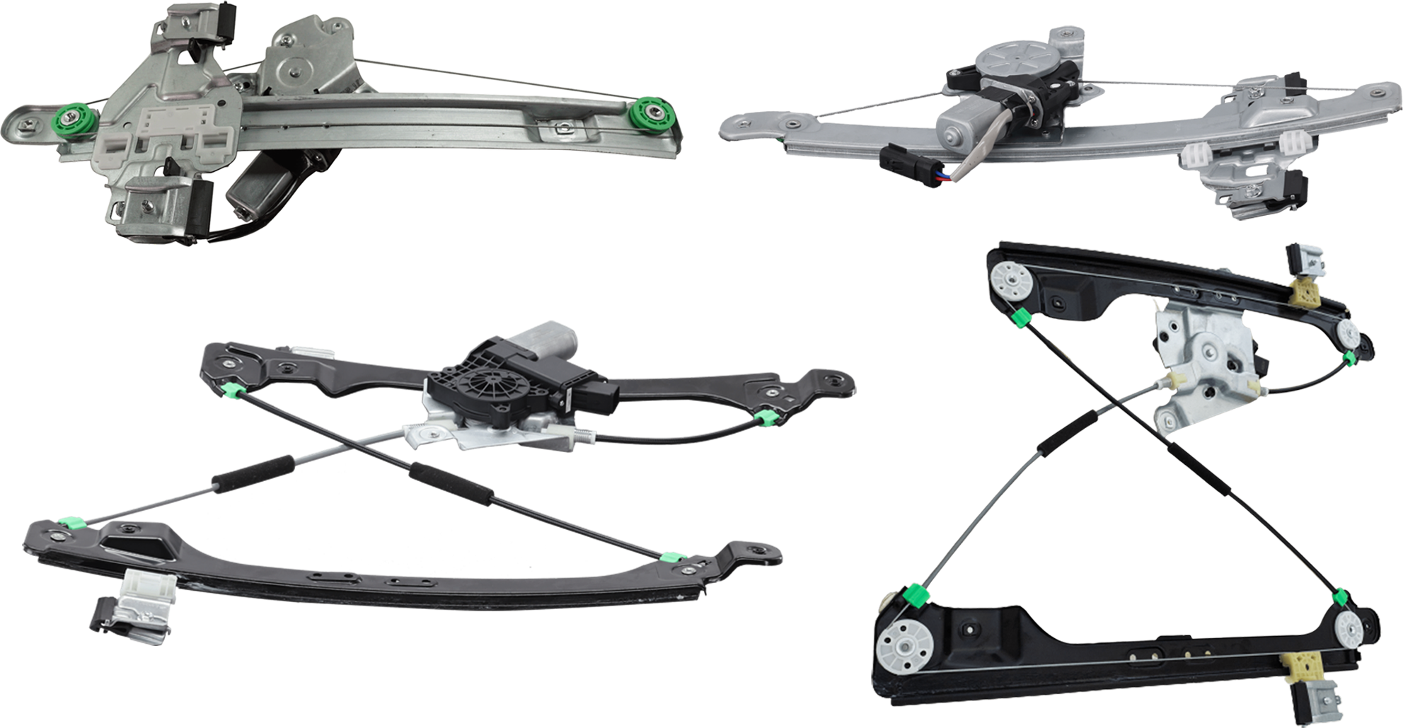 AM SRX 13-15 FRONT AND REAR WINDOW REGULATOR RH AND LH Power With Motor SKU SET RC49170023-4 Partslink GM1550165 GM1551165 OEM 22912130-22912131-23257823-232