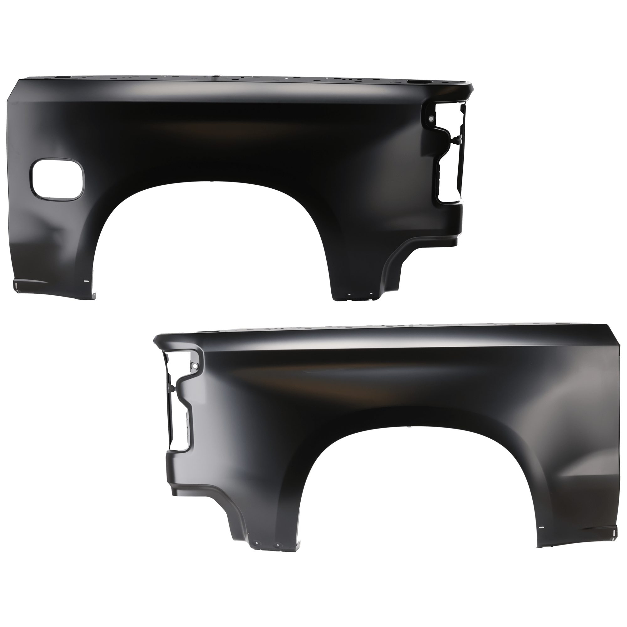 AM SILVERADO 1500-19-23 SILVERADO 1500 LTD 22-22 QUARTER PANEL RH AND LH Outer Steel 6 Foot Bed Custom High Country LT LTZ WT Models Crew Cab SKU SET RC55010003 Partslink GM1756143 GM1757143 OEM 84443400-84443401