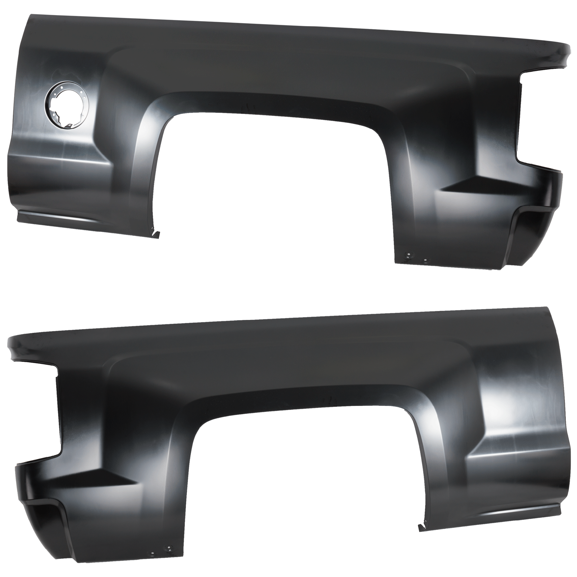 AM SILVERADO 1500-14-18 SILVERADO 2500-3500 HD 15-19 REAR TRUCK BEDSIDE PANEL RH AND LH Outer Side Panel 7 Ft. Bed Silverado 2500-3500 HD w Single Rear Wheels Includes 19-1500 LD CAPA SKU SET RC55210003Q Partslink GM1756139C GM1757139C OEM 20993963-20993964
