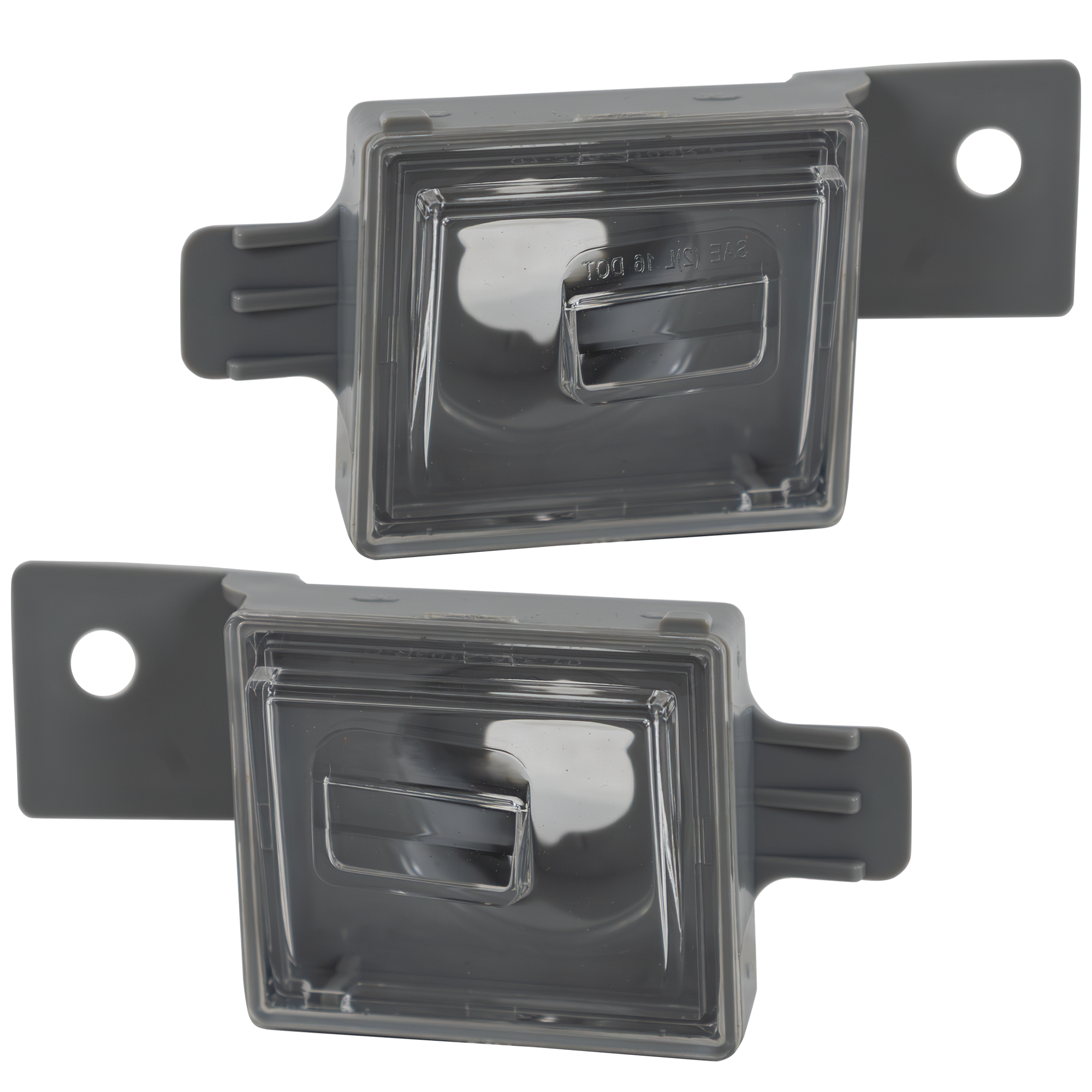 AM SIERRA SILVERADO 1500-14-24 COLORADO 15-24 REAR LICENSE PLATE LAMP RH AND LH Lens and Housing CAPA SKU SET RC73290001Q Partslink GM2875100C GM2875101C OEM 23251664-23251665