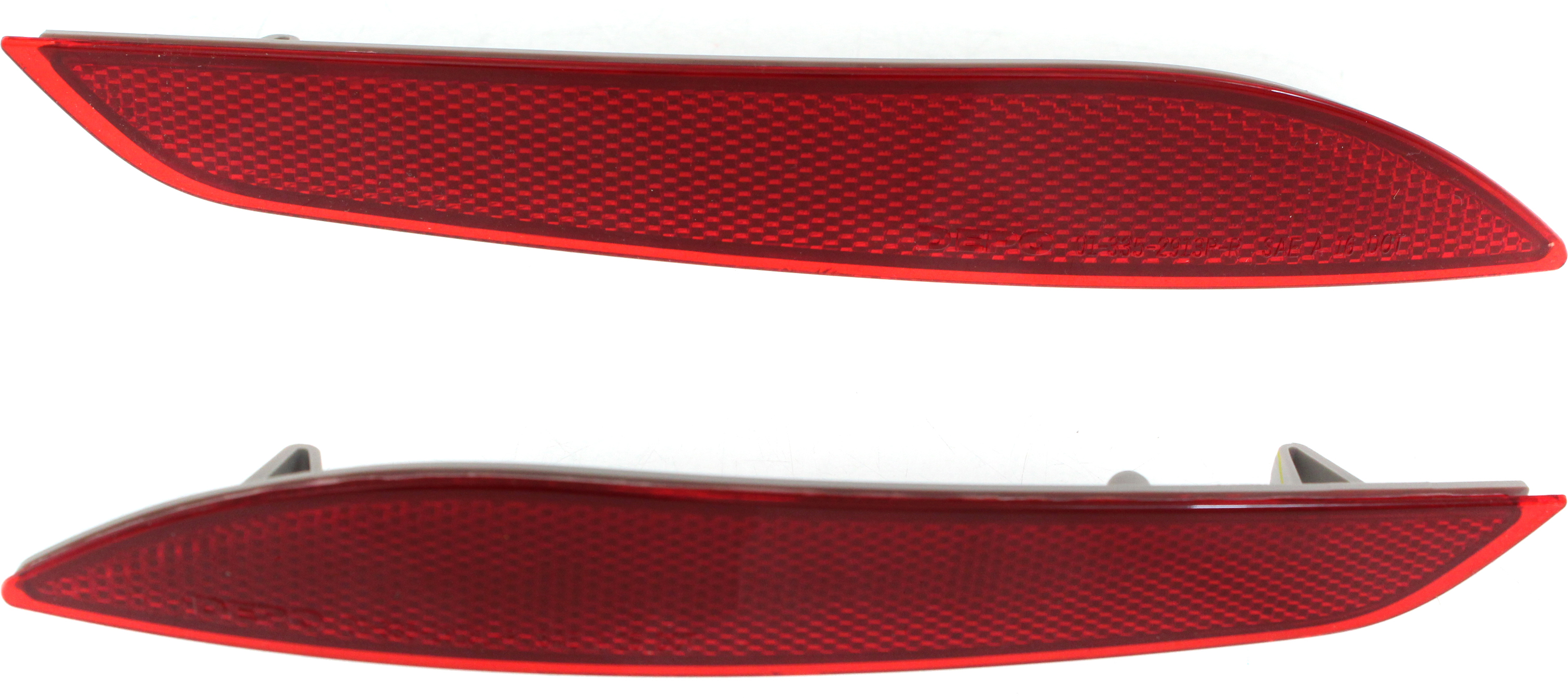AM CRUZE 16-19 REAR BUMPER REFLECTOR RH and LH w or w o RS Pkg Hatchback Sedan CAPA SKU SET RC73490001Q Partslink GM1185116C GM1184116C OEM 84037297-84037296