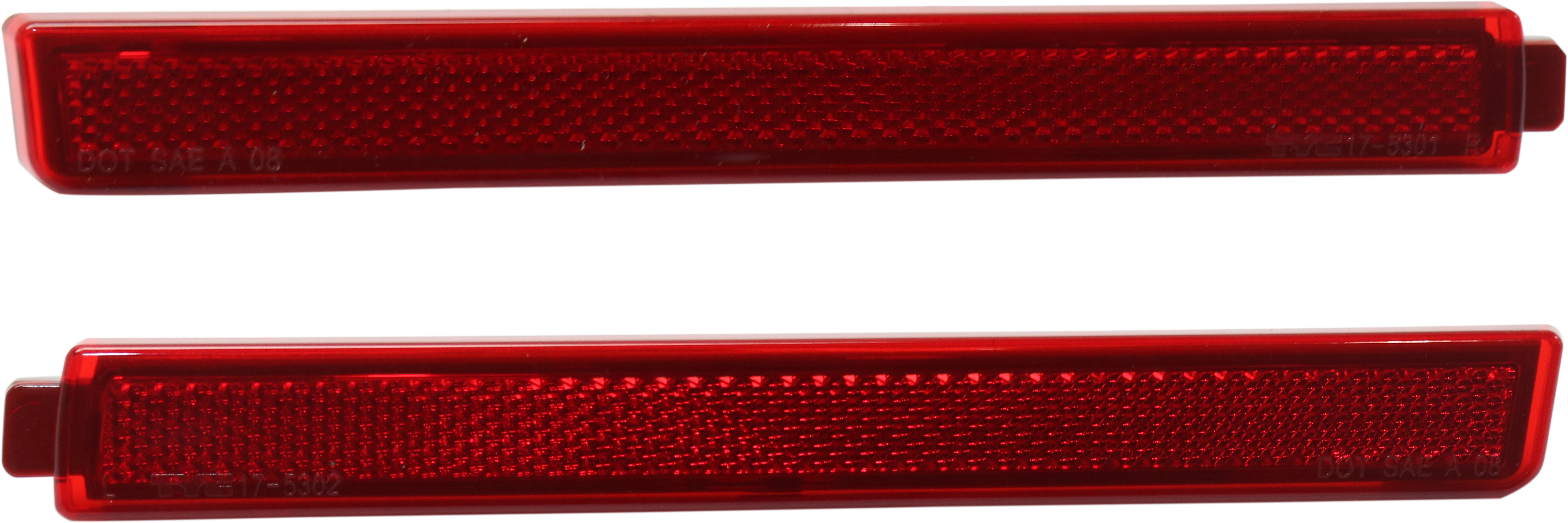 AM CTS 10-13 REAR BUMPER REFLECTOR RH and LH Bumper Cover Reflector SKU SET RC73490007 Partslink GM1184105 GM1185105 OEM 25883455-25883454