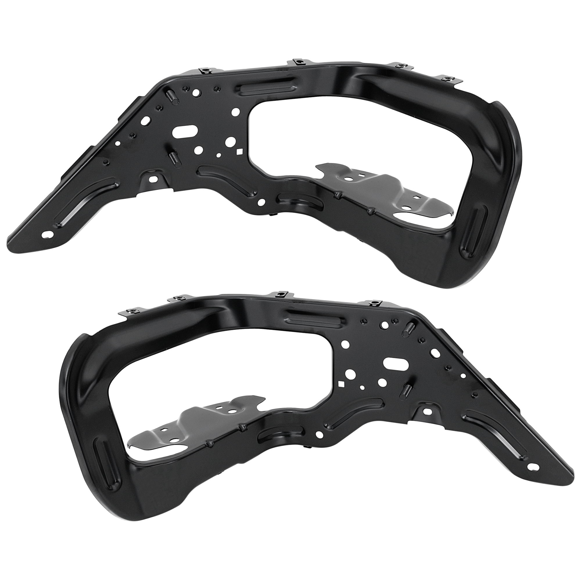AM SIERRA SILVERADO 2500 HD 3500 HD 20-23 REAR BUMPER BRACKET RH AND LH CAPA SKU SET RC76260007Q Partslink GM1167133C GM1166133C OEM 84988895-84749535-84988894-847