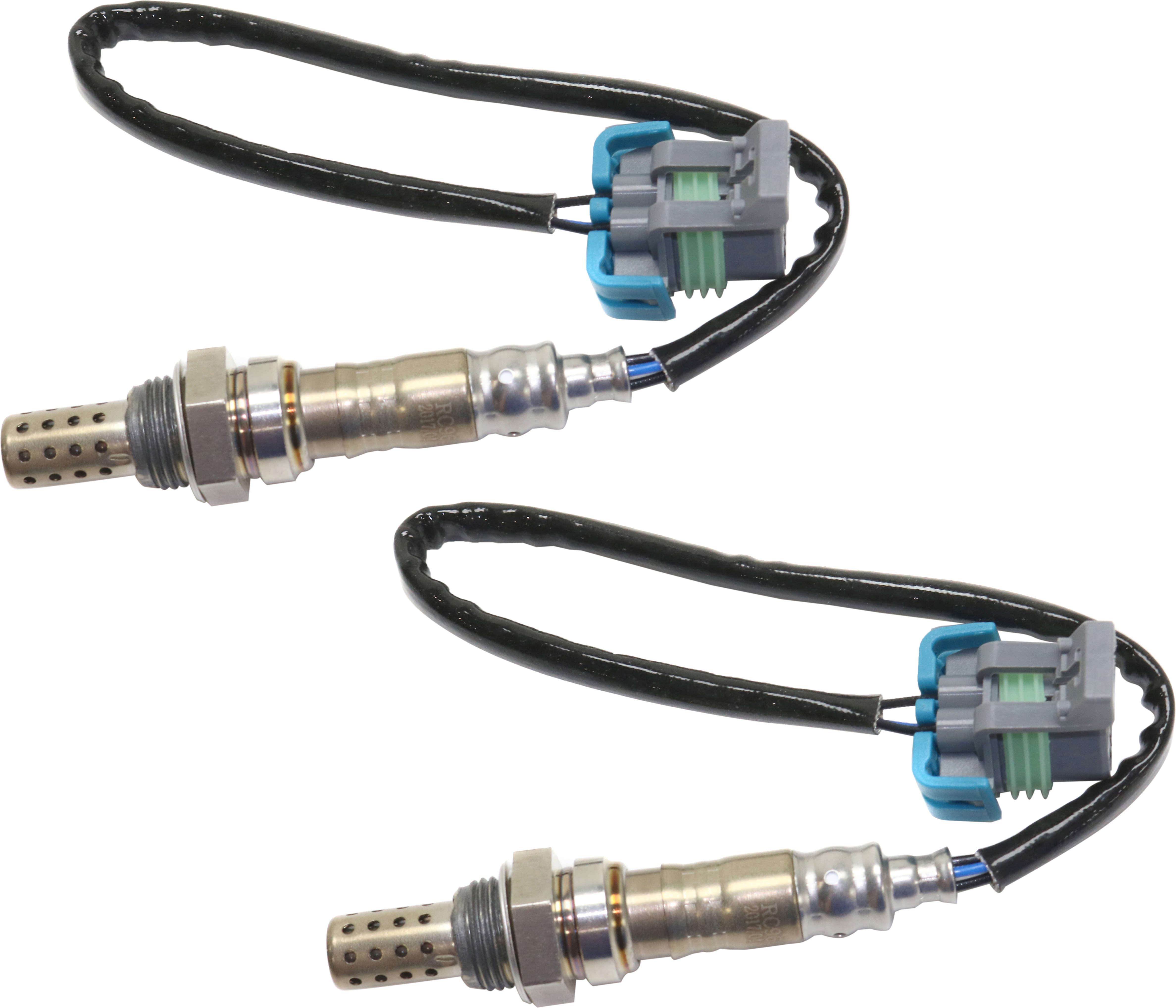 AM SIERRA SILVERADO 1500-06-07 SAVANA 2500-3500-16-16 OXYGEN SENSOR Set of 2 After Catalytic Converter RH and LH Heated 4 Wire SKU SET RC96090001-2 OEM 12599204-12599866