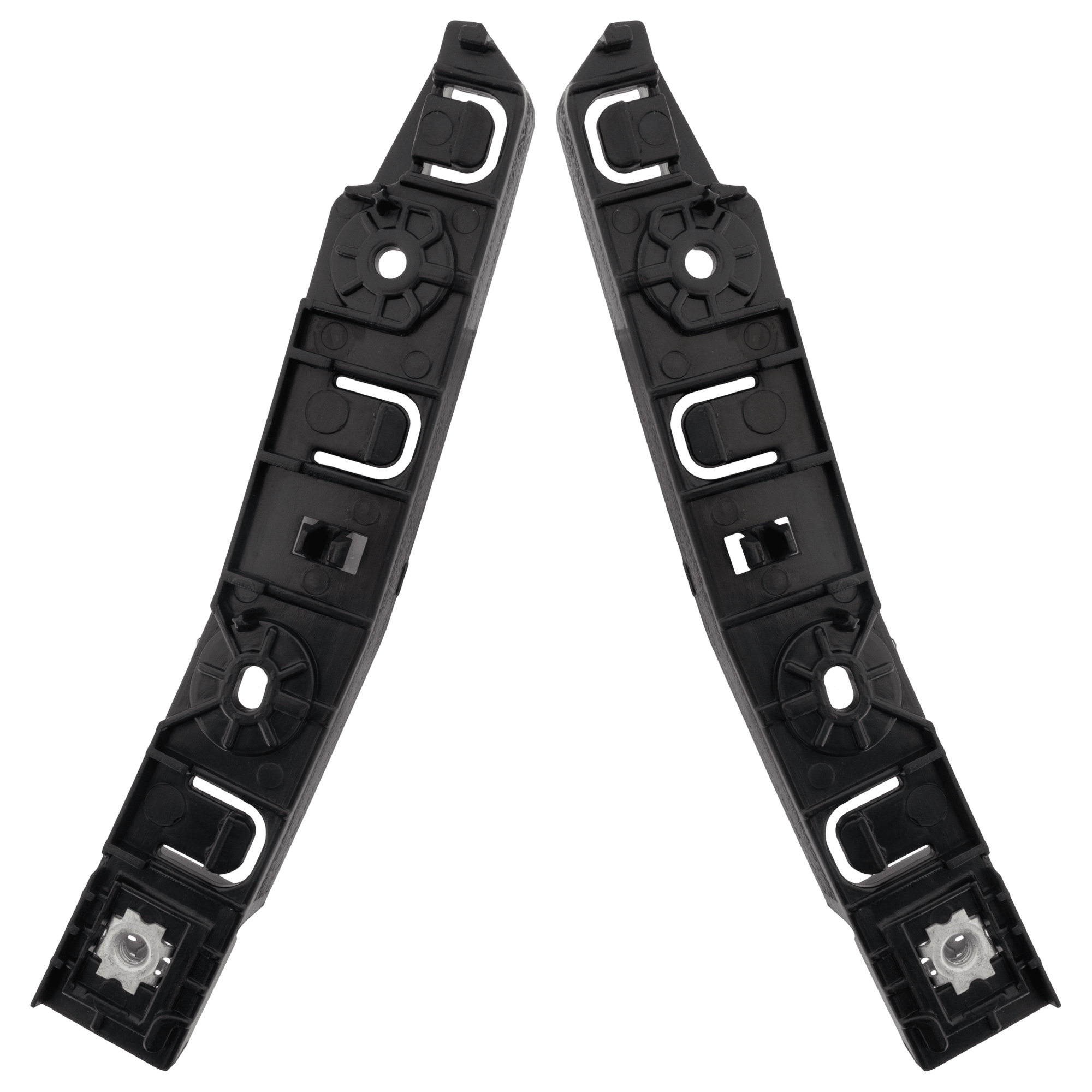 AM RAM 1500 PICKUP 19-24 FRONT BUMPER BRACKET RH AND LH Upper w Steel Clip Big Horn HFE Limited Laramie Lone Star Rebel 2019 Type1 Sport Tradesman Models SKU SET RD01310029 Partslink CH1042136 CH1043136 OEM 68275364AA 68275365AA