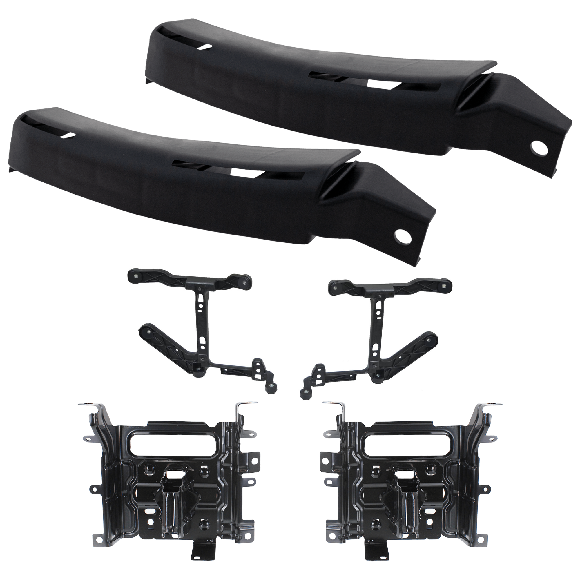 AM RAM 1500-13-18 FRONT BUMPER BRACKET RH AND LH Center Set of 4 SKU SET RD01370004 D Partslink CH1061104 CH1061108 CH1061118 OEM 68196983AA 68232454AA 68232485