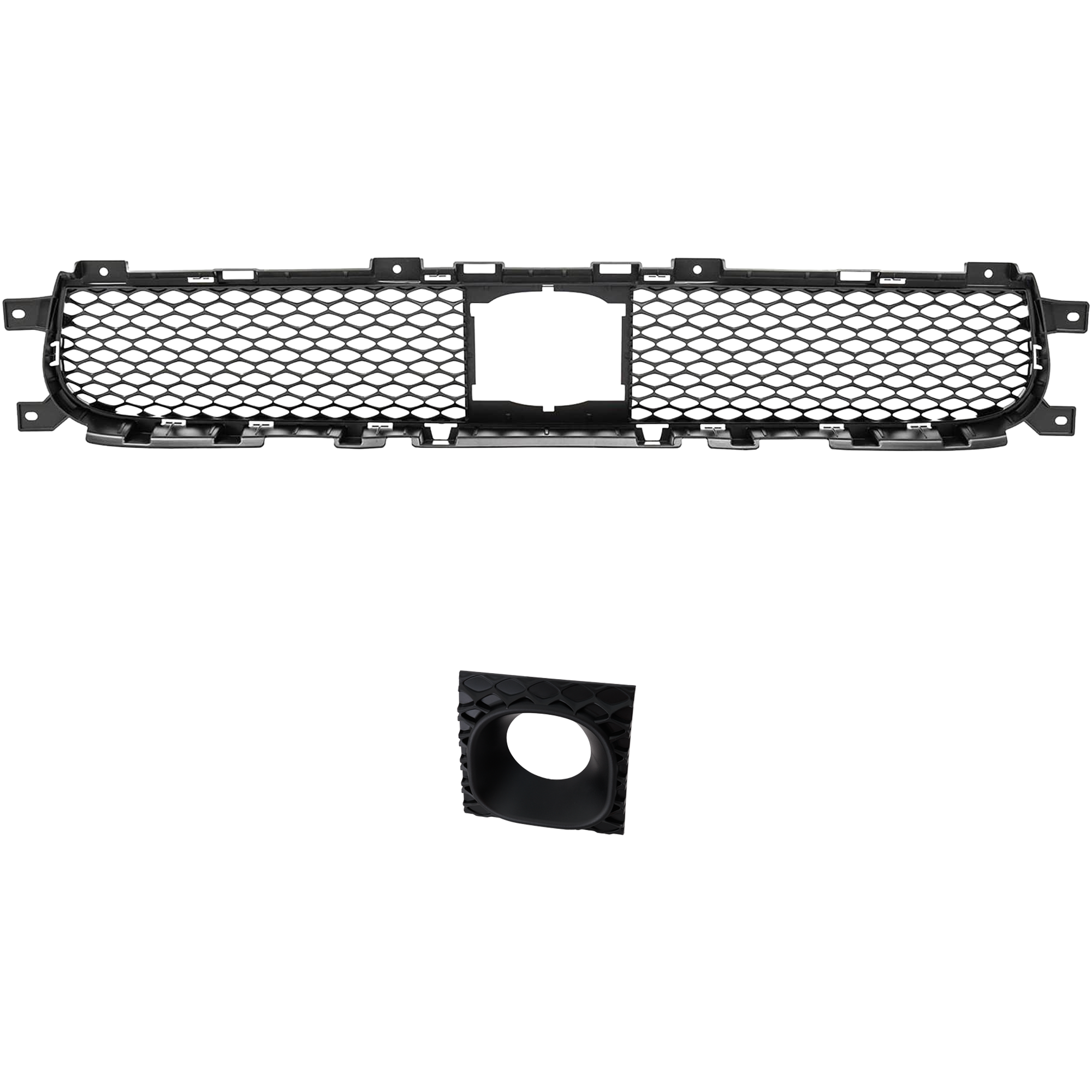 AM DURANGO 18-20 FRONT BUMPER GRILLE RH AND LH Primed w Adaptive Cruise Control Hole R T SRT GT Models SKU SET RD01530011