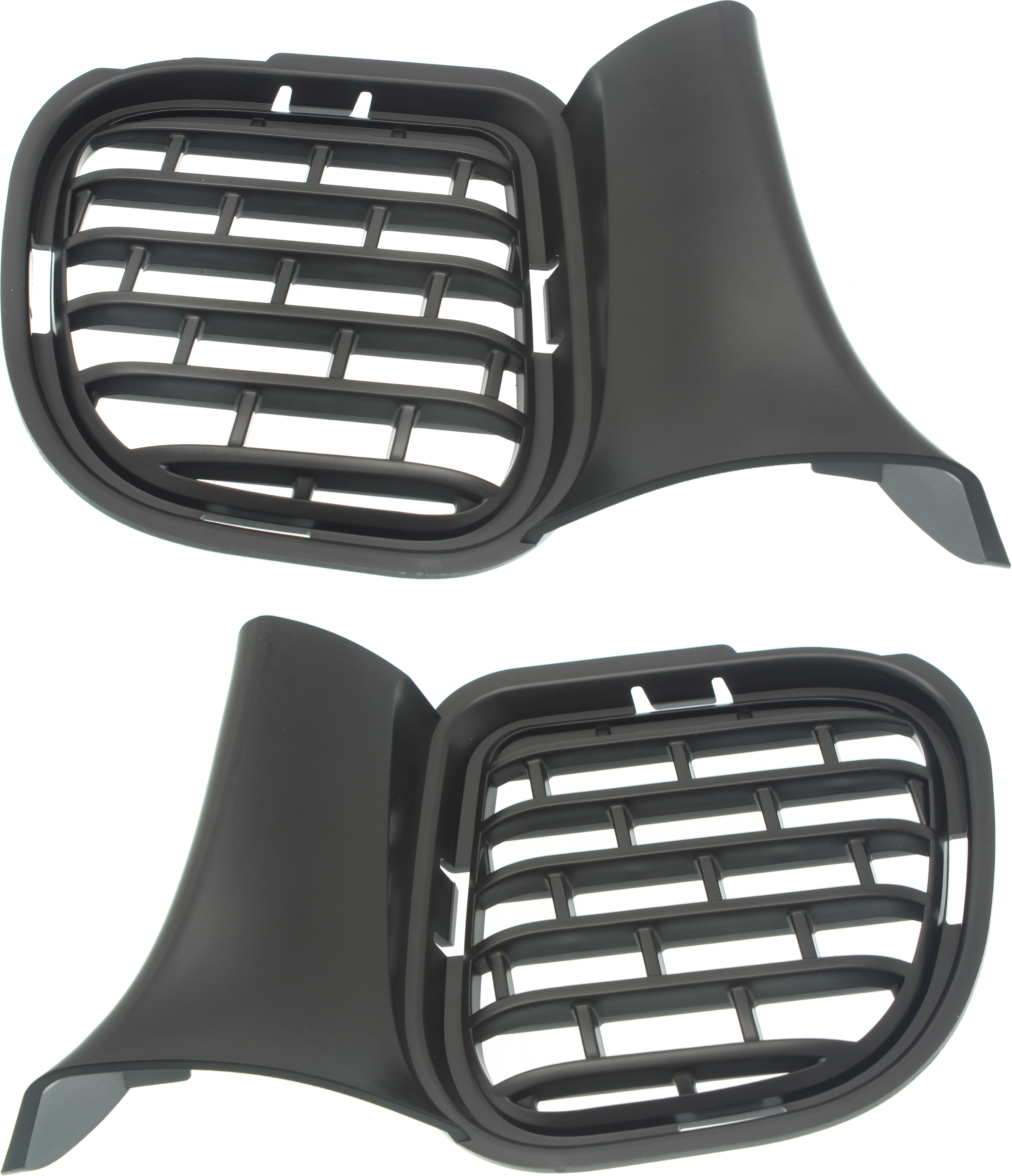AM CHALLENGER 15-23 FRONT BUMPER GRILLE RH AND LH Air Intake Textured Black w o Fog Lights SKU SET RD01550001 Partslink CH1039187 CH1038187 OEM 68259762AB 68259763AB