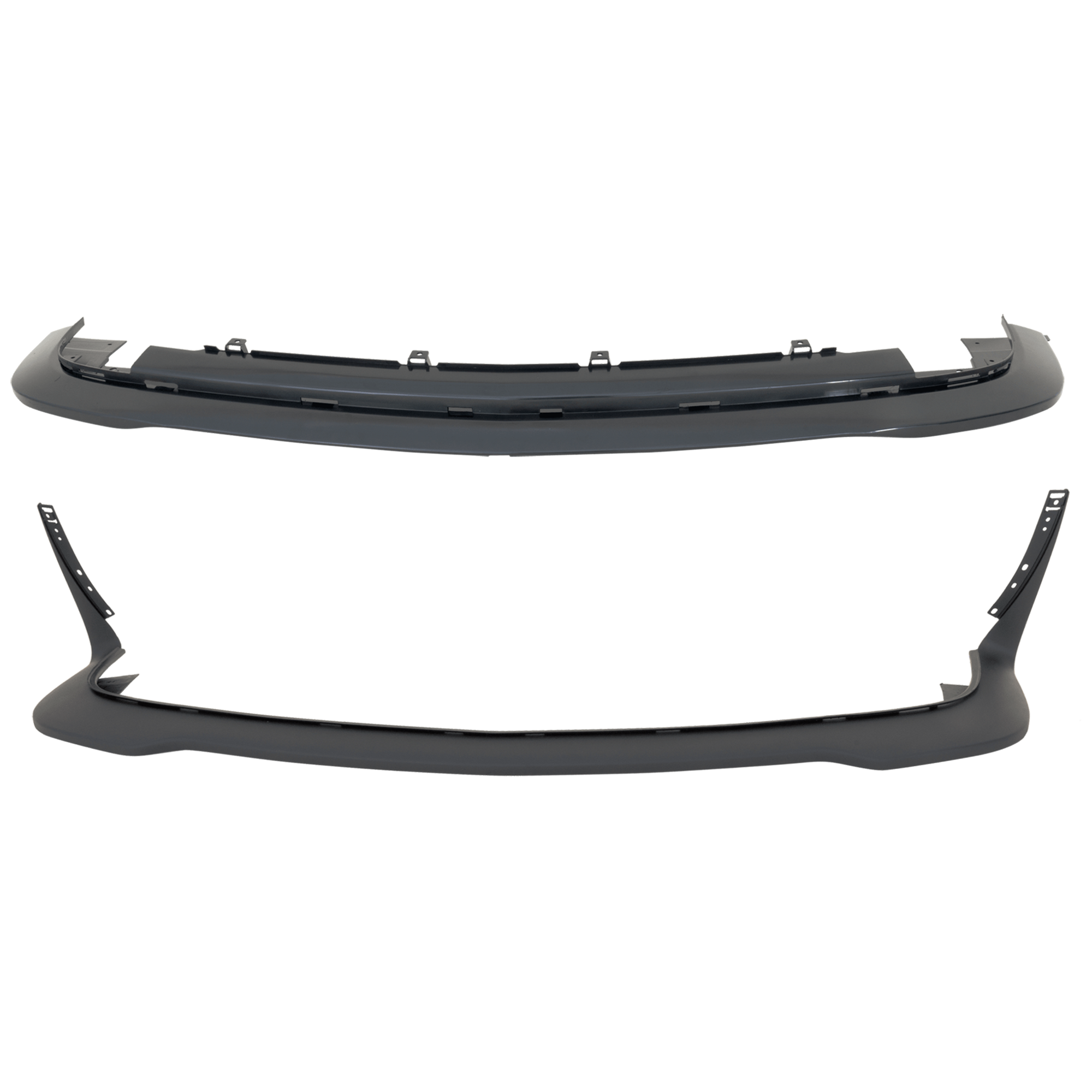 AM CHALLENGER 15-23 FRONT VALANCE Set of 2 Plastic Textured SRT Hellcat Models w o Wide Body Option w o Fog Light Holes SKU SET RD01750001 B