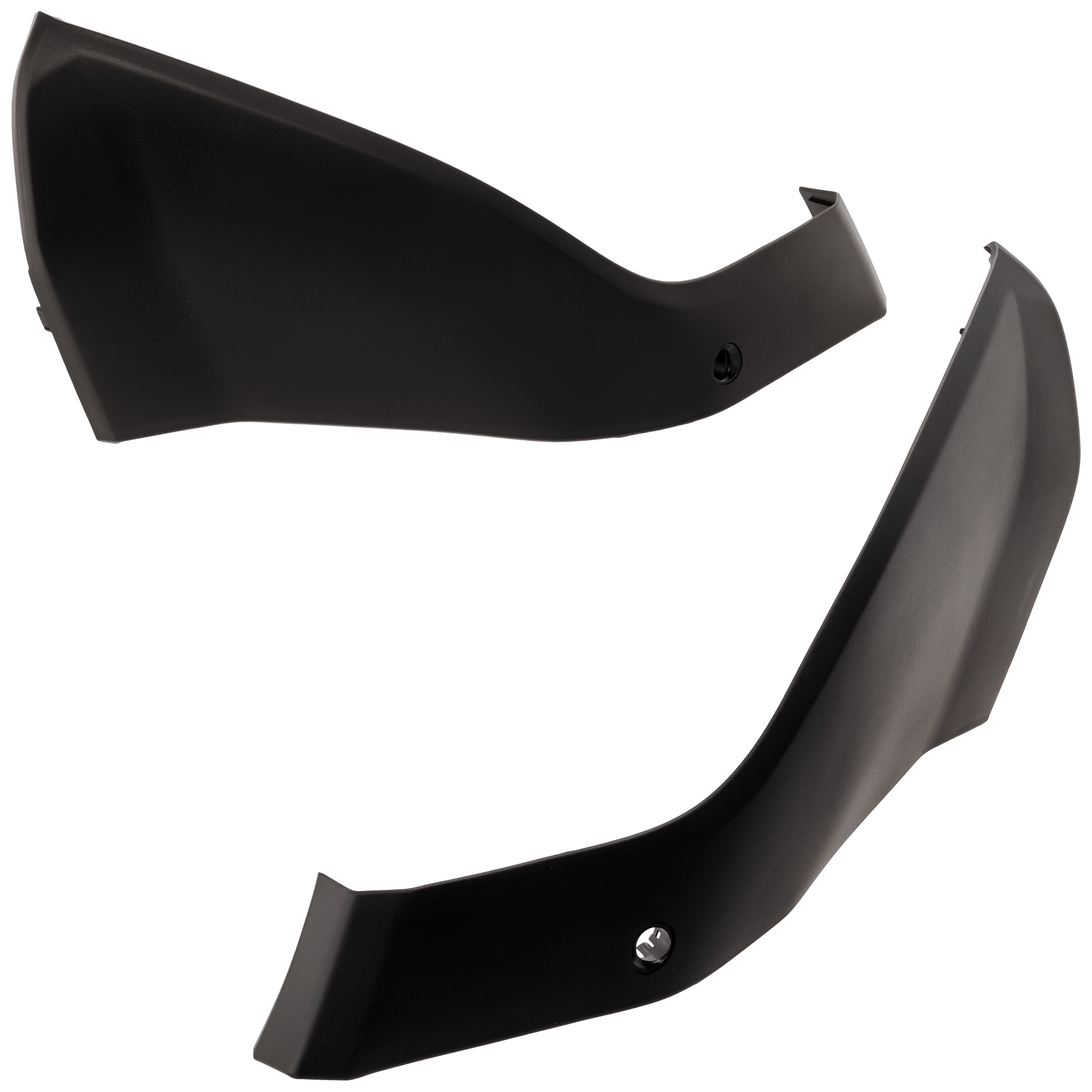 AM RAM 1500 PICKUP 19-24 FRONT BUMPER FILLER RH AND LH Outer Textured Black Rebel Model w o Park Assist Sensor Holes w Parking Sensor Type 2 SKU SET RD04030005 Partslink CH1046132 CH1047132 OEM 68404346AA 68404347AA
