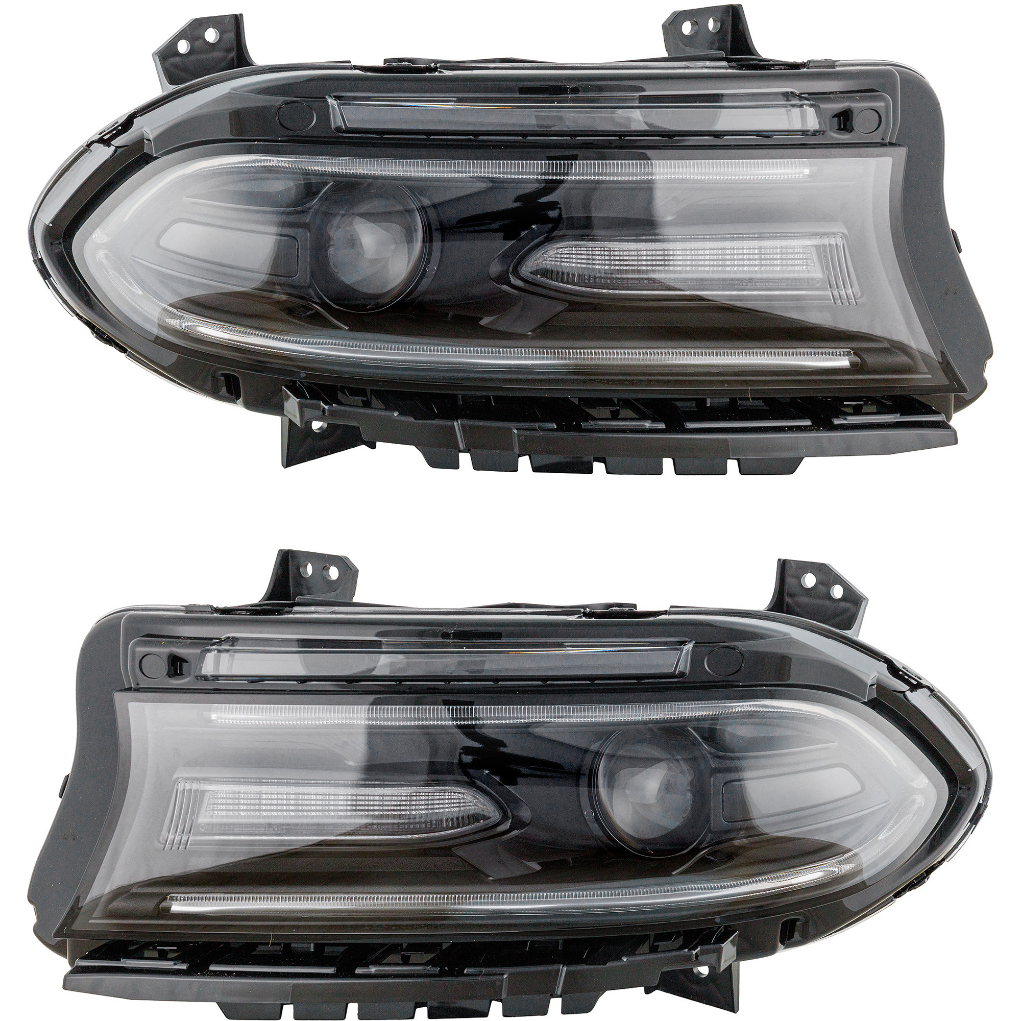 AM CHARGER 15-18 HEAD LAMP RH AND LH Assembly HID Xenon with HID Kit CAPA SKU SET RD10010013Q Partslink CH2503271C CH2502271C OEM 68214398AI 68214398AH 68214398