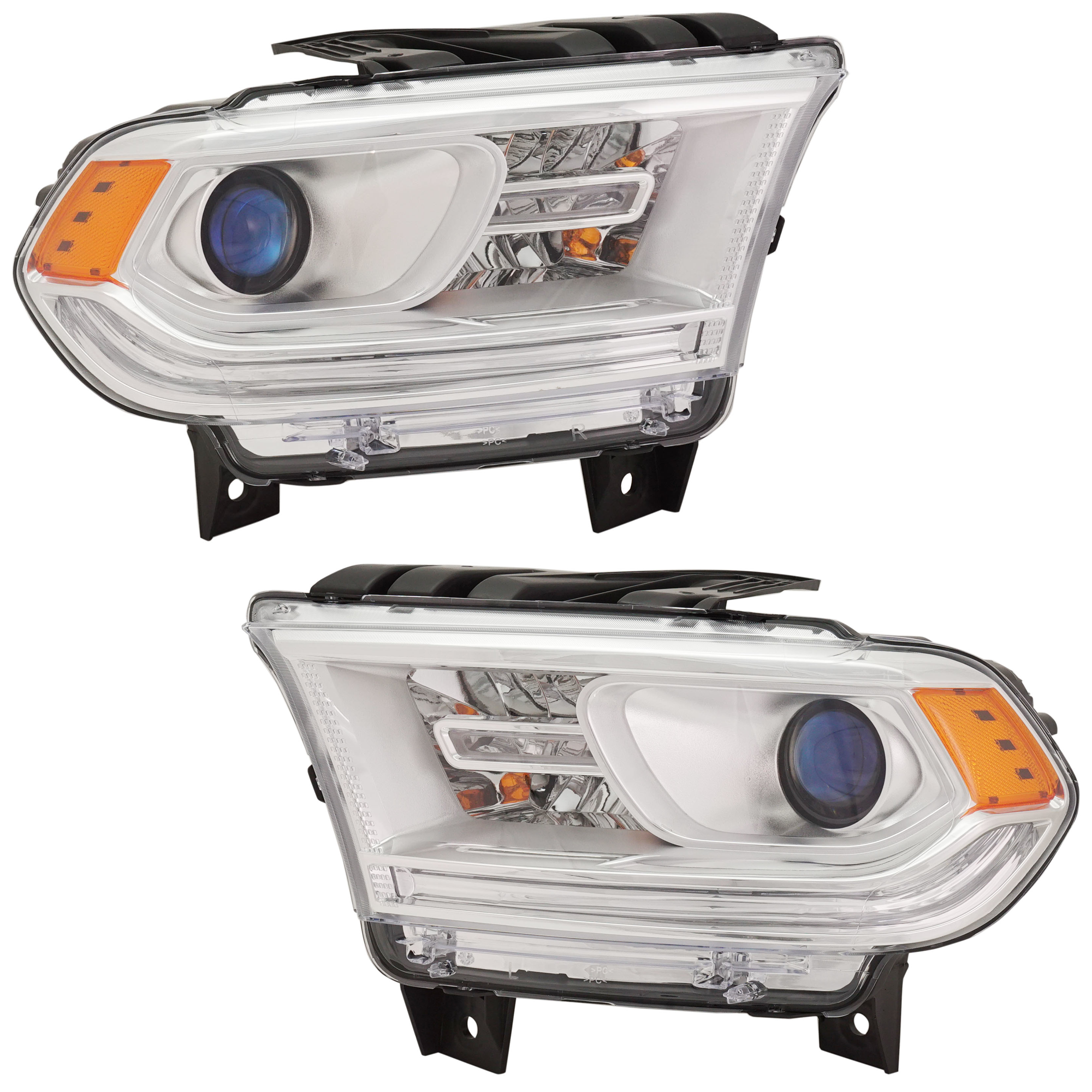AM DURANGO 16-20 HEAD LAMP RH AND LH Assembly Halogen CAPA SKU SET RD10010021Q Partslink CH2503303C CH2502303C OEM 68299136AF 68299137AF