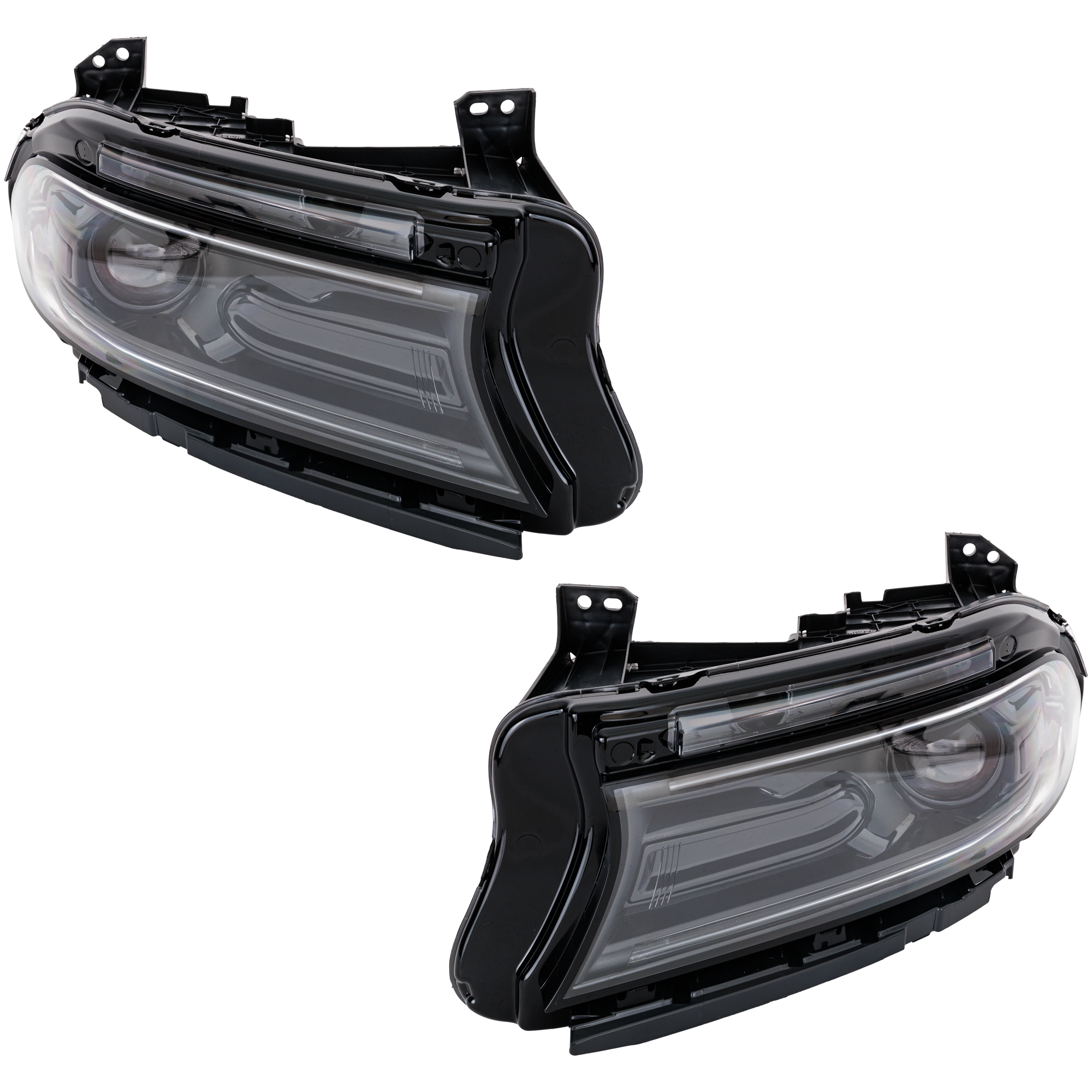 AM CHARGER 22-22 HEAD LAMP RH AND LH Assembly Halogen w o Logo SKU SET RD10010133A Partslink CH2502356 CH2503356 OEM 68546770AC 68546771AC