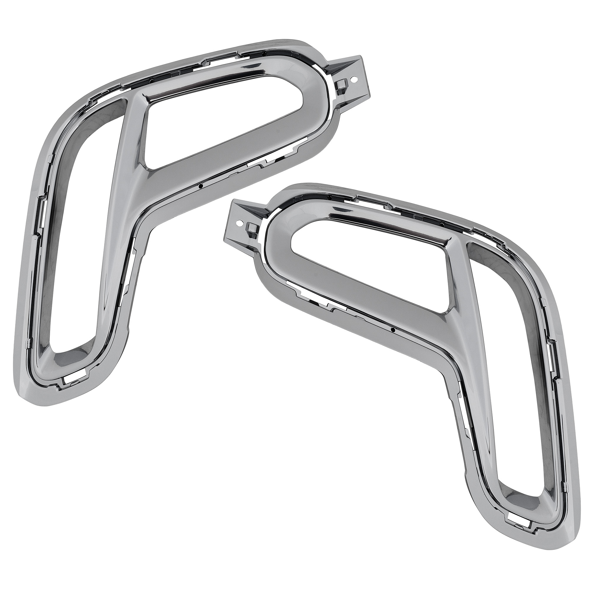 AM DURANGO 21-24 FRONT FOG LAMP MOLDING RH AND LH Silver SKU SET RD10810003 Partslink CH1039220 CH1038220 OEM 6UZ54SZ7AA 6UZ55SZ7AA