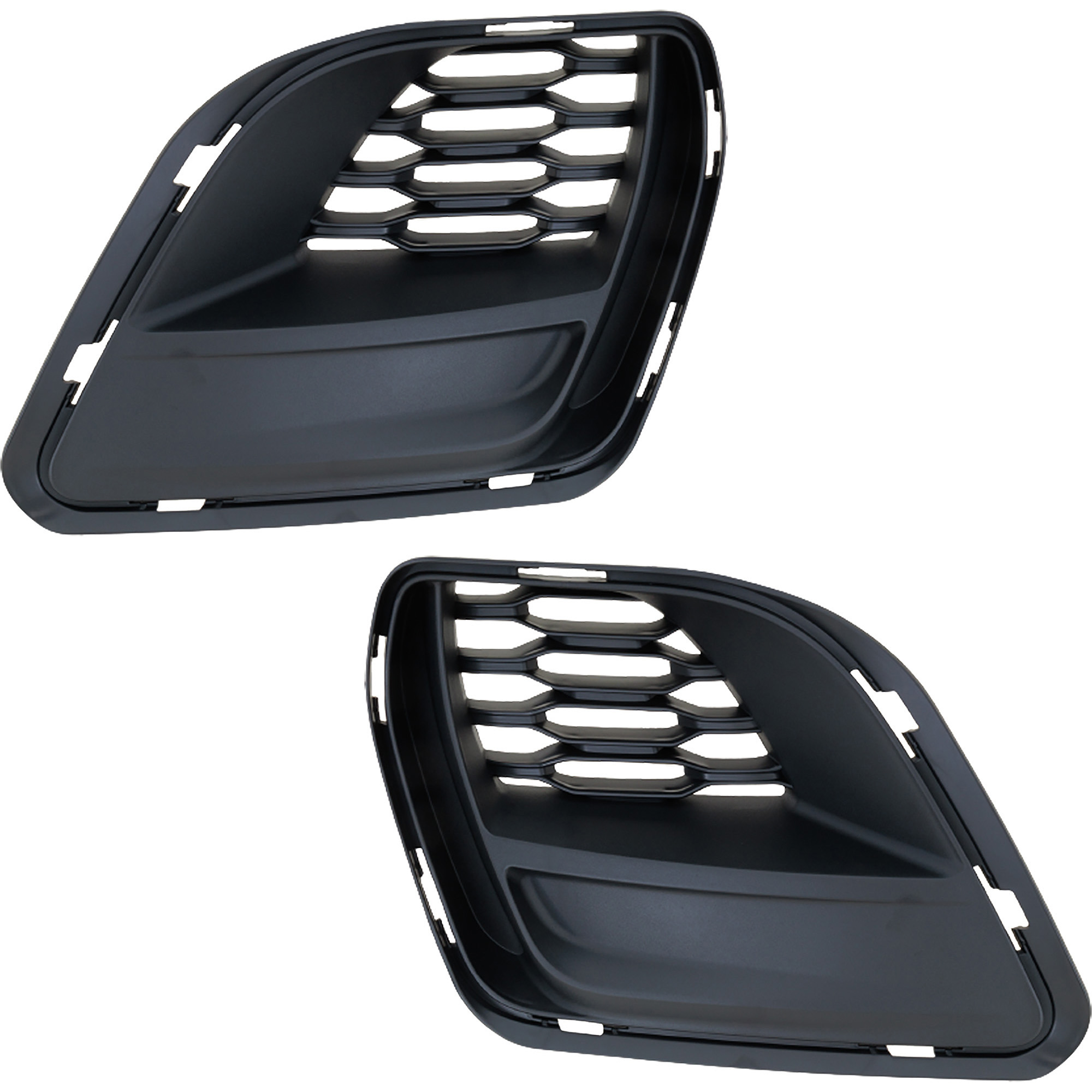 AM CHARGER 20-23 FOG LAMP MOLDING RH AND LH Textured Black w Hood Scoop Wide Body Option SKU SET RD10810009 Partslink CH1039215 CH1038215 OEM 68422114AA 68499094AA 68422115