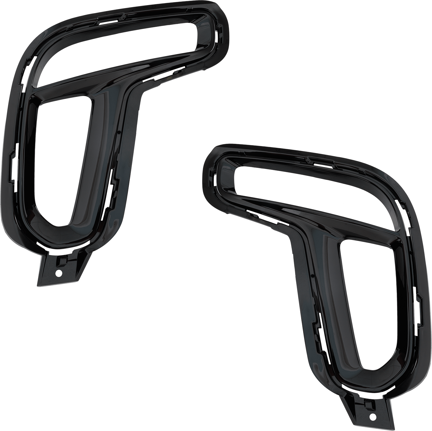 AM DURANGO 21-24 FOG LAMP MOLDING RH AND LH Black Plastic SKU SET RD10810017 Partslink CH1038256 CH1039256 OEM 6YQ46DX8AA 6YQ47DX8AA