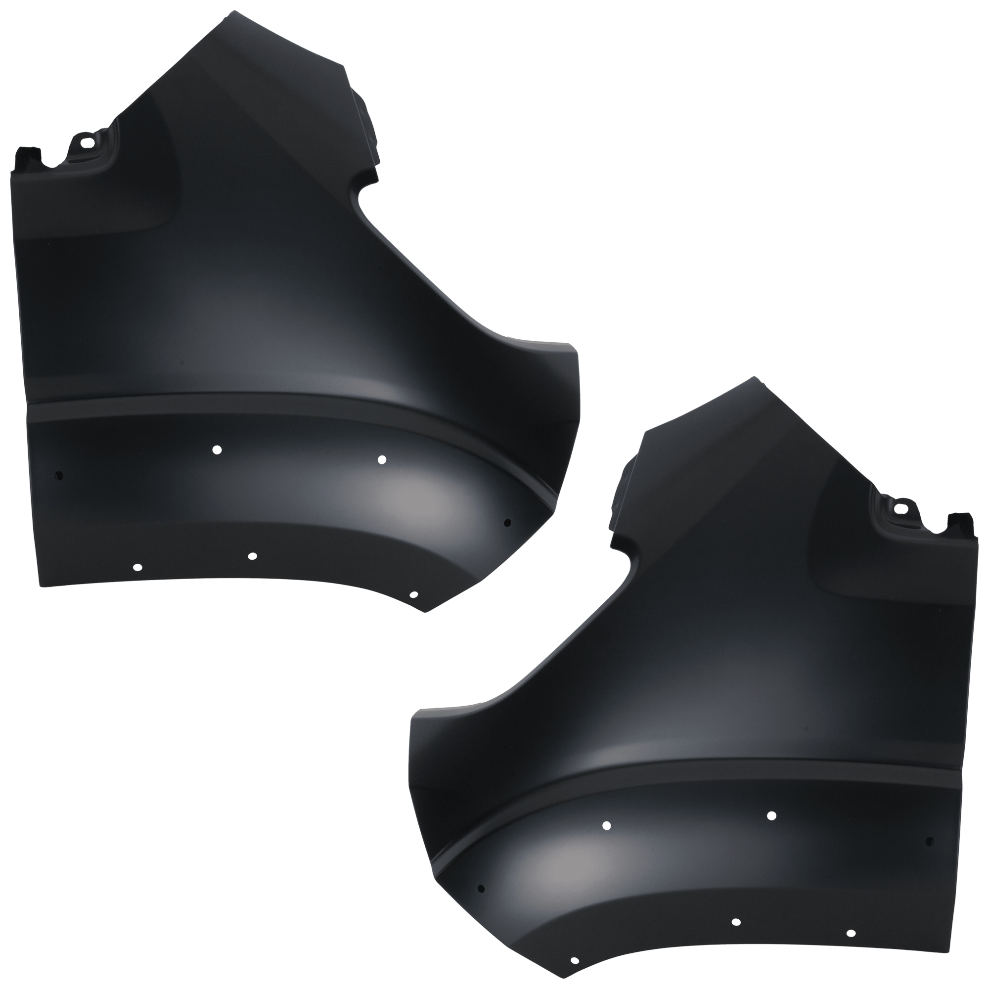 AM PROMASTER VAN 23-23 FRONT FENDER RH AND LH Black Steel Cargo Van SKU SET RD22010007 Partslink CH1240300 CH1241300 OEM 68324625AA 68324626AA