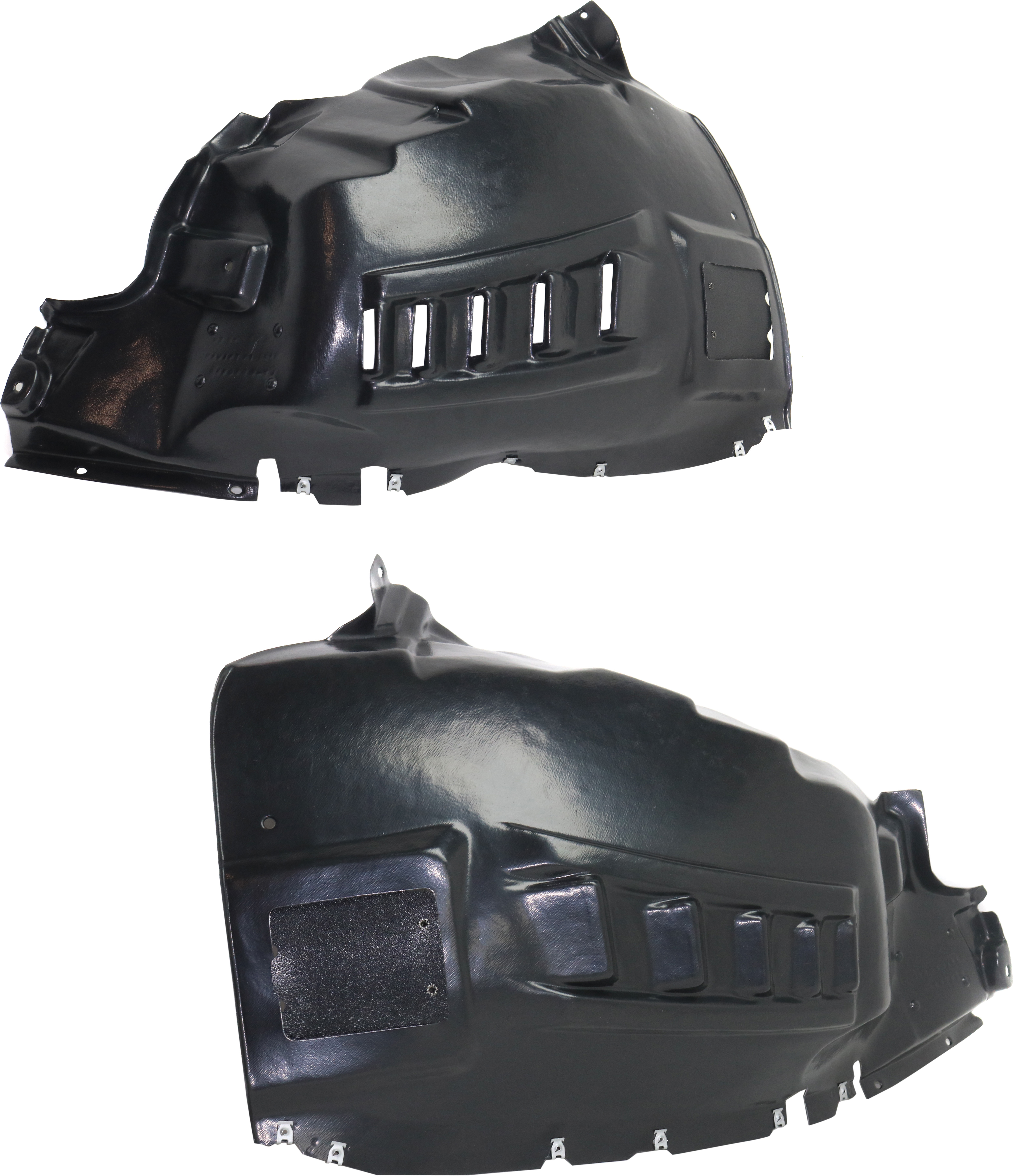 AM PROMASTER VAN 14-24 FRONT FENDER LINER RH AND LH w Fog Light Holes Vacuum Form SKU SET RD22210017 Partslink CH1249197 CH1248197 OEM 68193702AC 68193703AC
