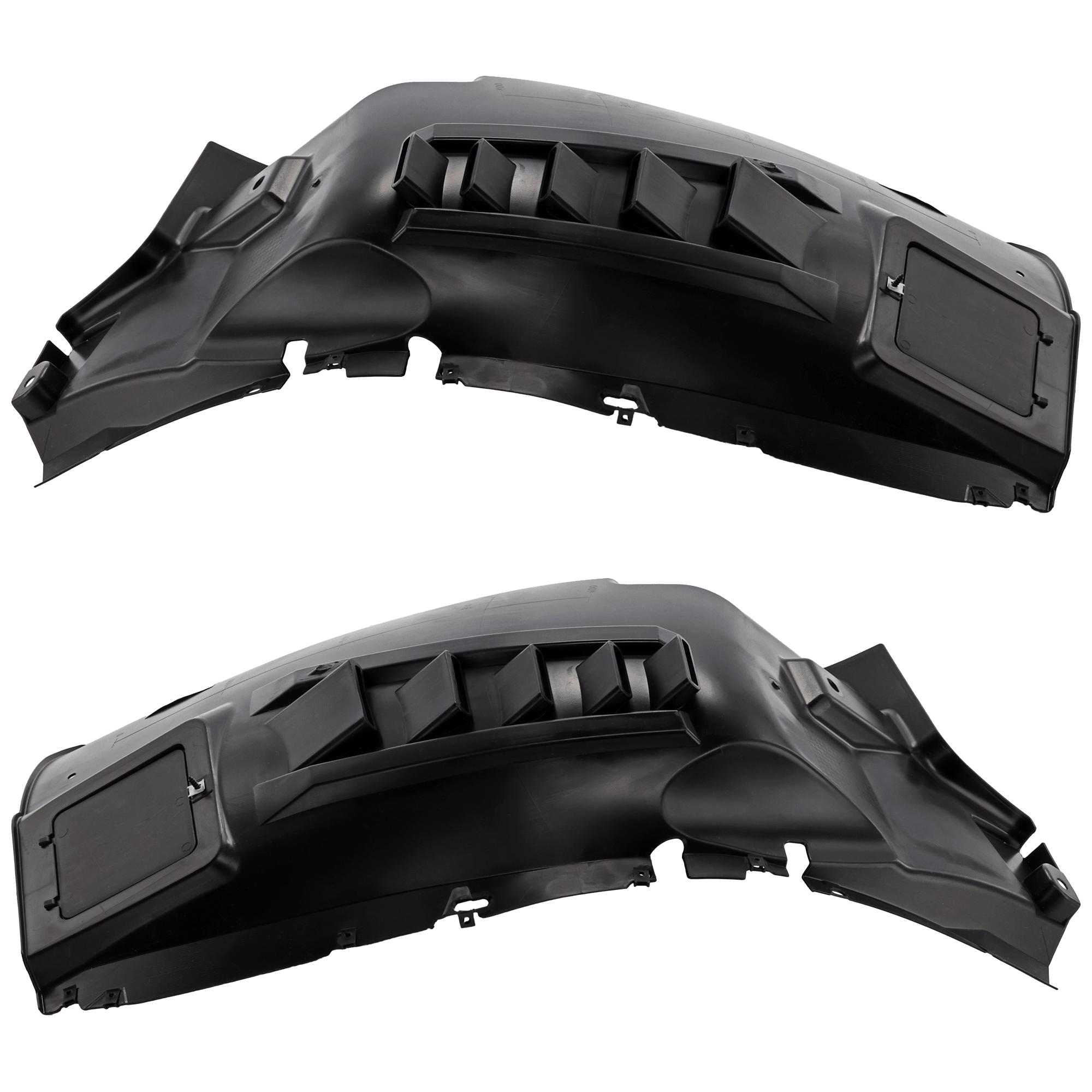 AM PROMASTER VAN 14-23 FRONT FENDER LINER RH AND LH w Fog Light Holes Polypropylene Injection Form CAPA SKU SET RD22210053Q Partslink CH1248186C CH1249186C OEM 68193702AC 68193703AC