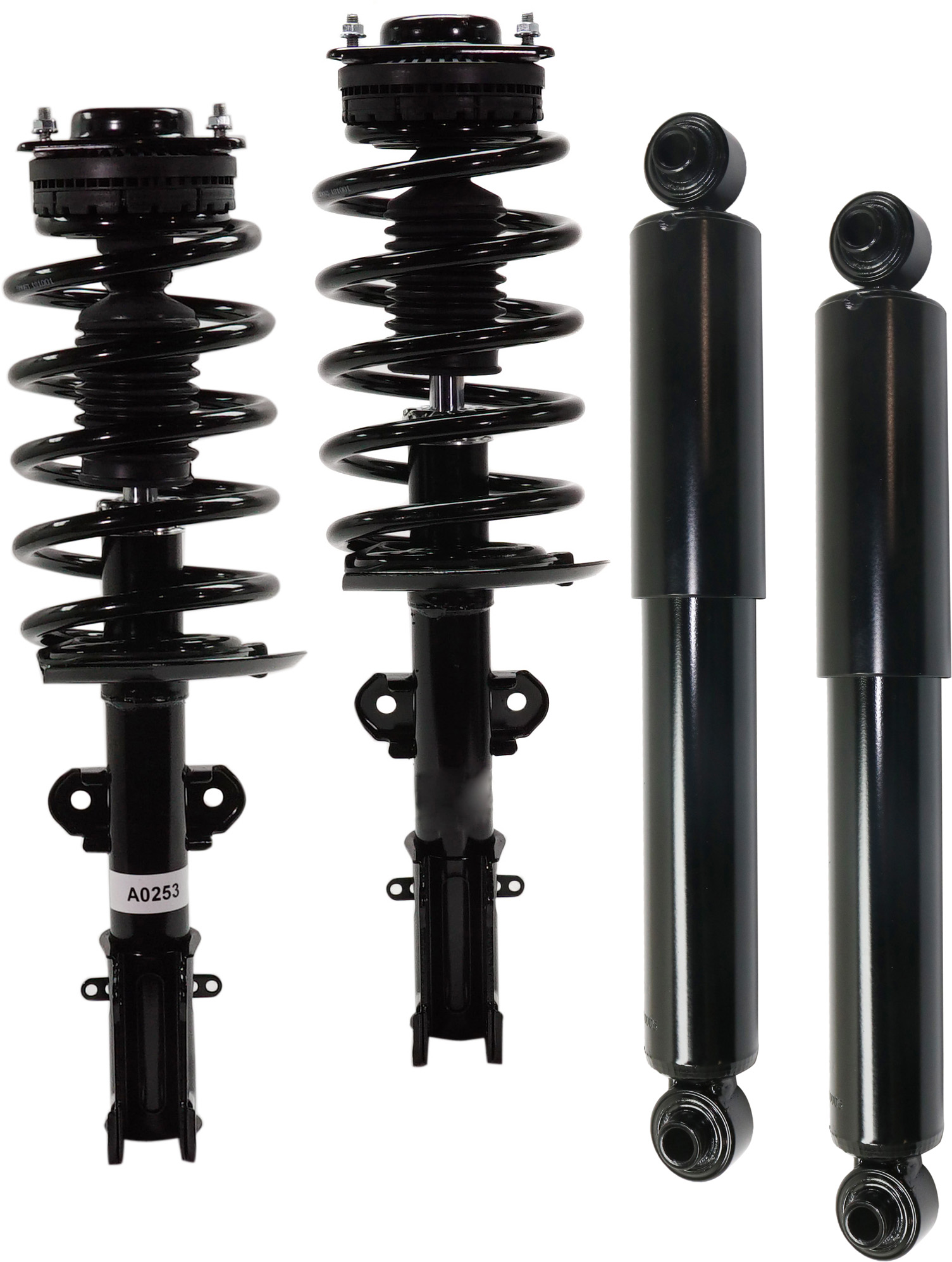 AM GRAND CARAVAN 13-19 TOWN COUNTRY 13-16 FRONT AND REAR SHOCK AND FULLY LOADED STRUT RH AND LH Gas Charged Set of 4 SKU SET RD28050015-4 OEM 4331821R 68144549AF LS5390921R
