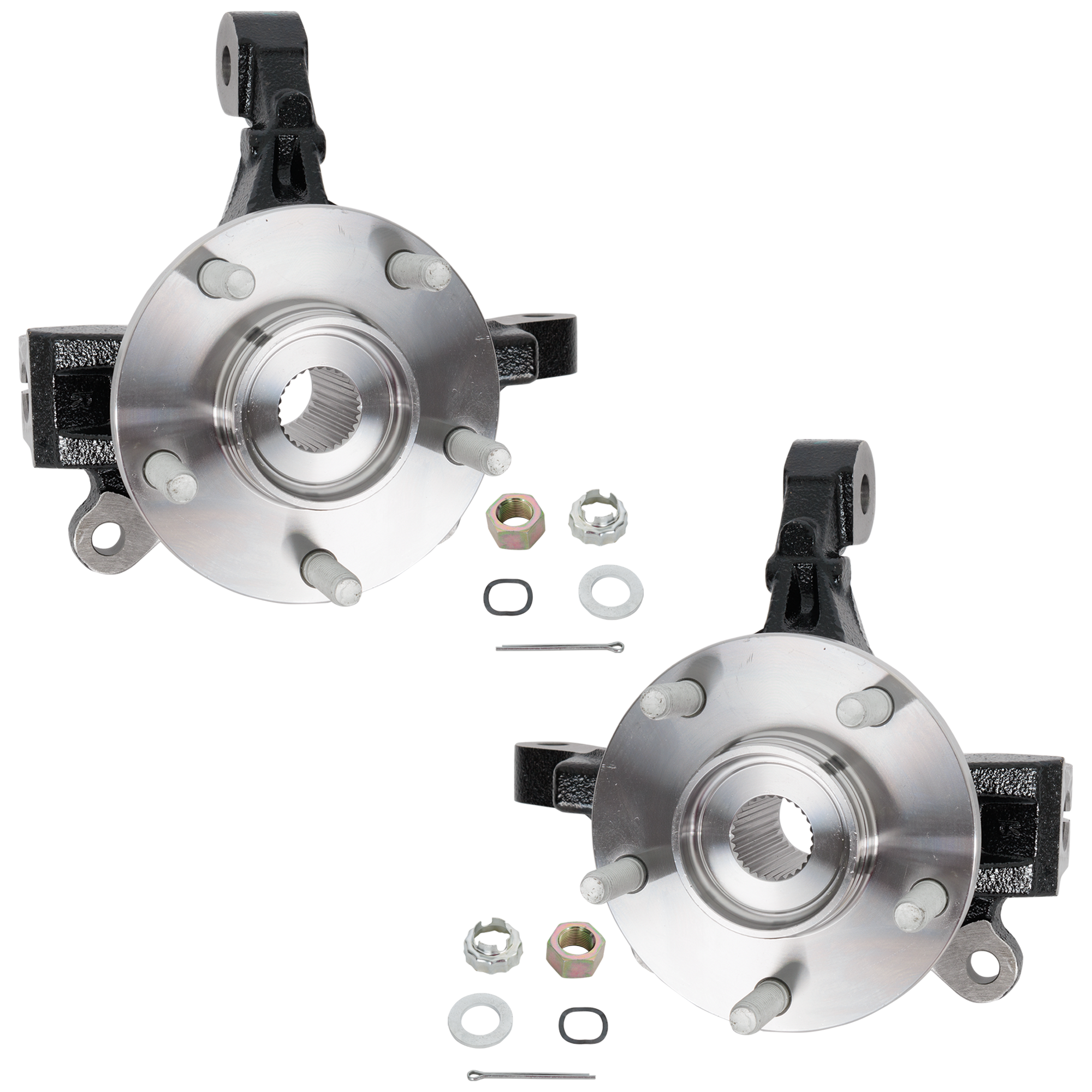 AM CALIBER 07-12 FRONT KNUCKLE RH AND LH w Rear Drum Brakes SKU SET RD28080003 OEM 68088531AA SK698483 WLK411-680