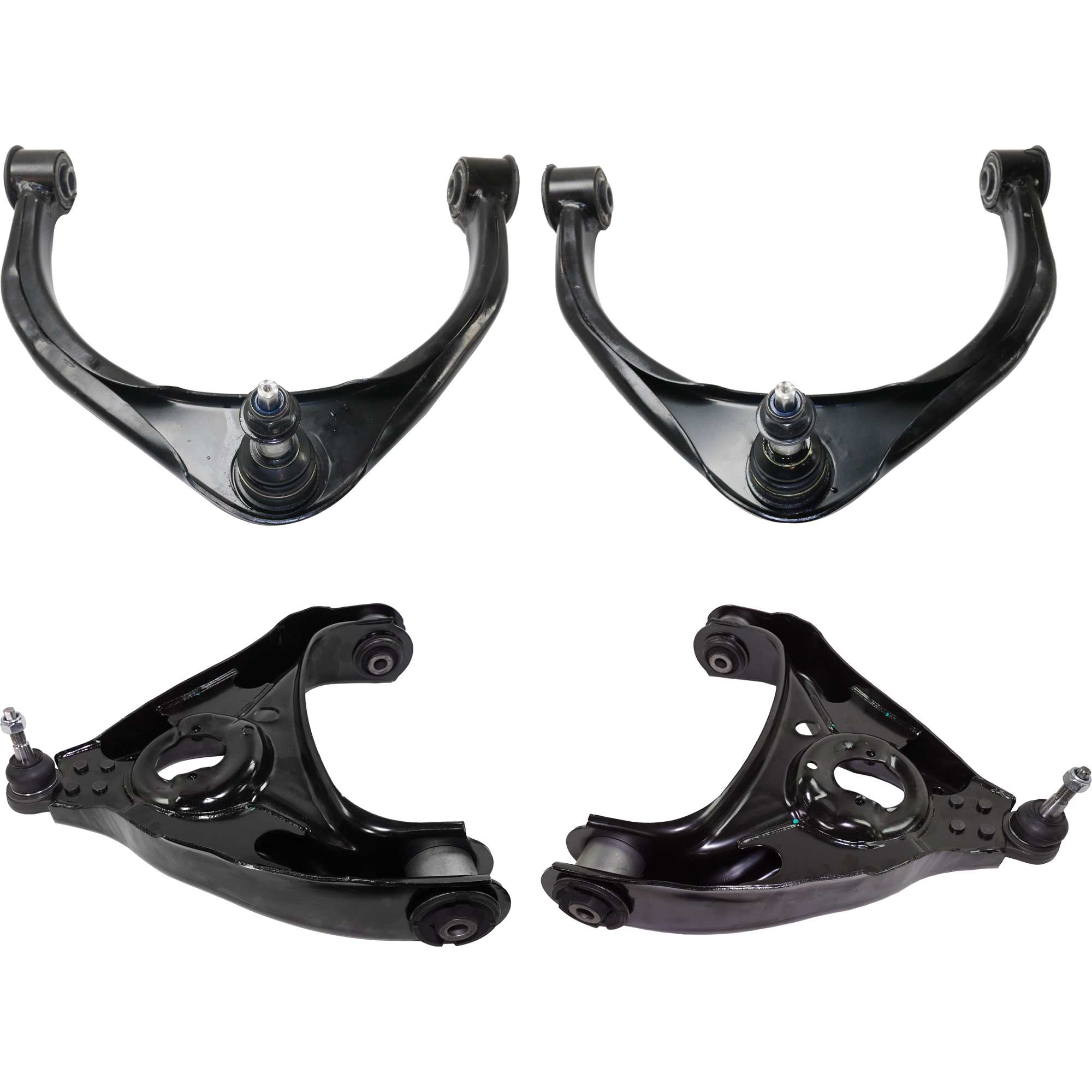 AM RAM 1500 FULL SIZE PICKUP 09-12 FRONT CONTROL ARM RH AND LH Upper and Lower with Ball Joint RWD Set of 4 SKU SET RD28150011-4 OEM 68037500AC 68037501AC 68227900