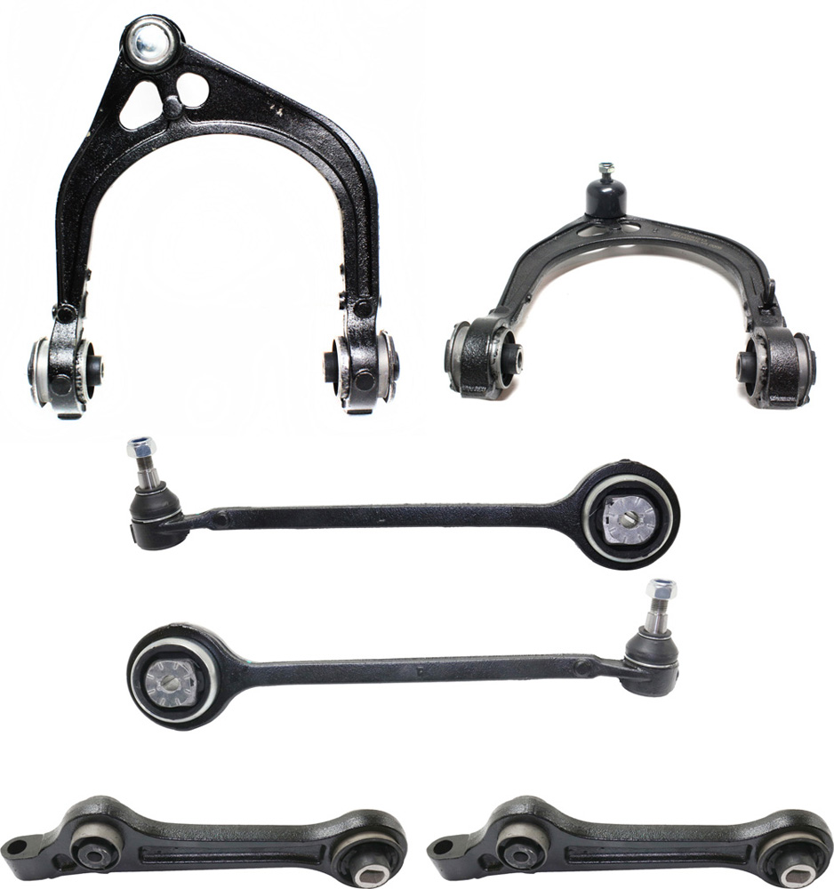 AM CHALLENGER CHARGER CHRYSLER 300-11-22 FRONT CONTROL ARM RH AND LH Upper and Lower Set of 6 SKU SET RD28150013-6 OEM 4670508AF 4670509AF 4782666AB