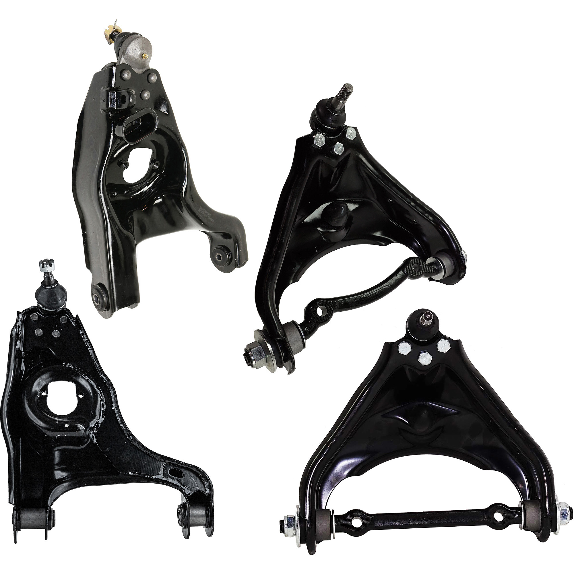 AM DAKOTA 00-04 DURANGO 00-03 FRONT CONTROL ARM RH AND LH Upper and Lower w Ball Joint and Bushing Rear Wheel Drive SKU SET RD28150022-4 OEM 51206116AB 52059018-52106116AA