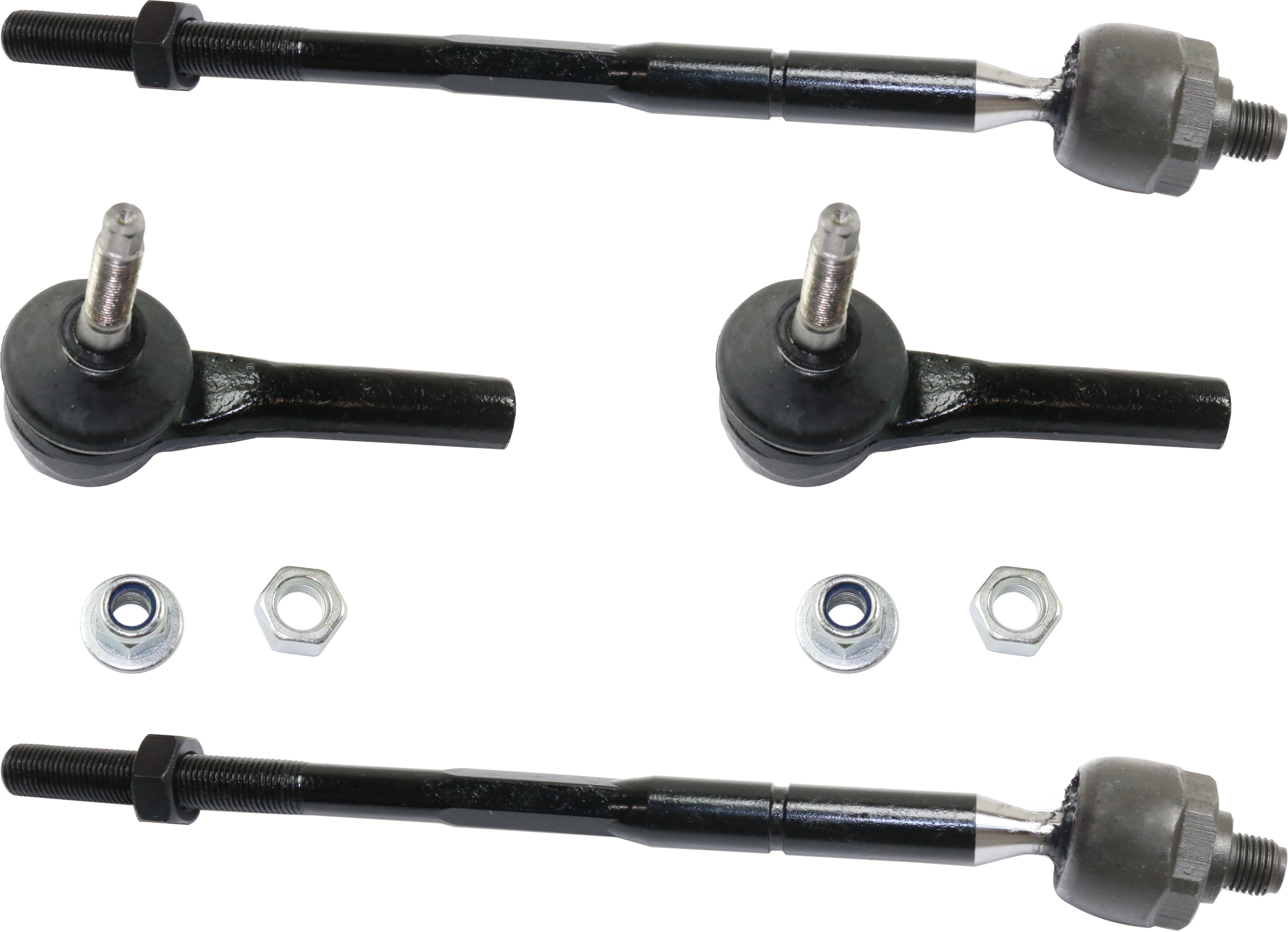AM COMPASS 07-17 CALIBER 07-12 FRONT TIE ROD END RH AND LH Inner and Outer SKU SET RD28210021-4 OEM 2693606-4011885-4012269-401226