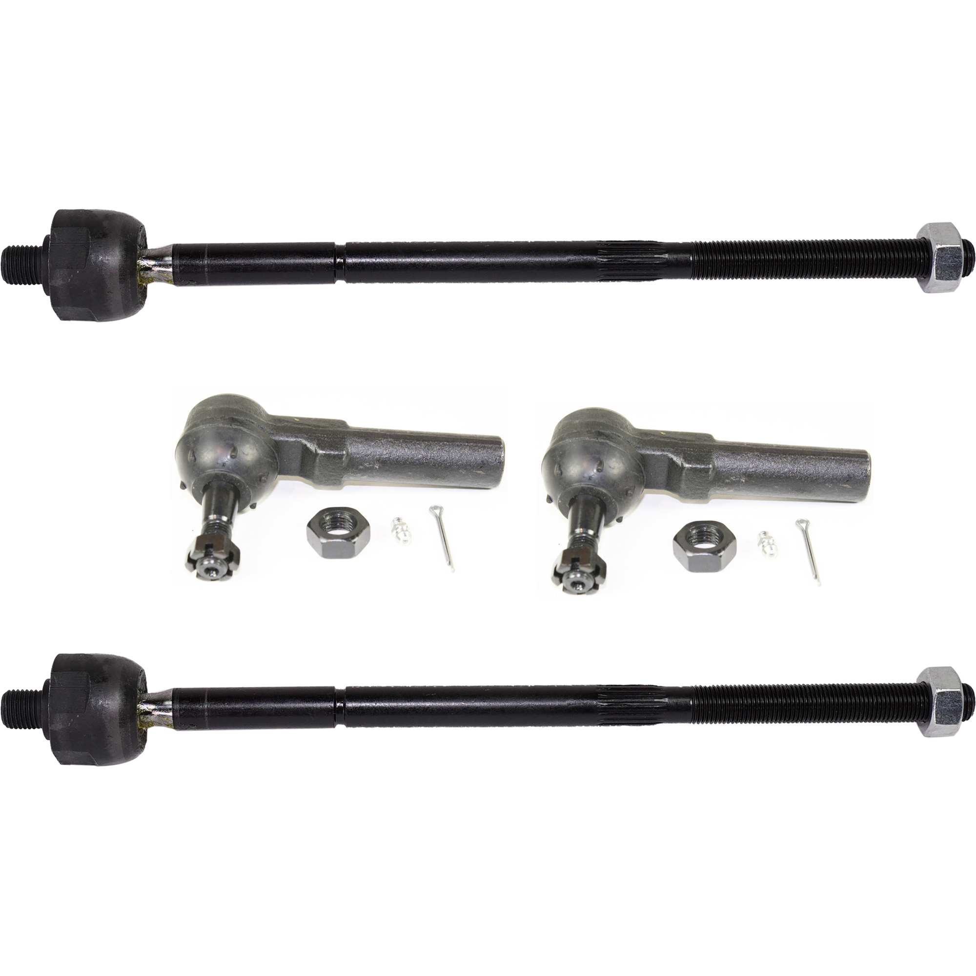 AM TOWN COUNTRY CARAVAN 96-00 FRONT TIE ROD END RH AND LH Inner and Outer SKU SET RD28210031-4 OEM 387502-2695515-4051097-0487487