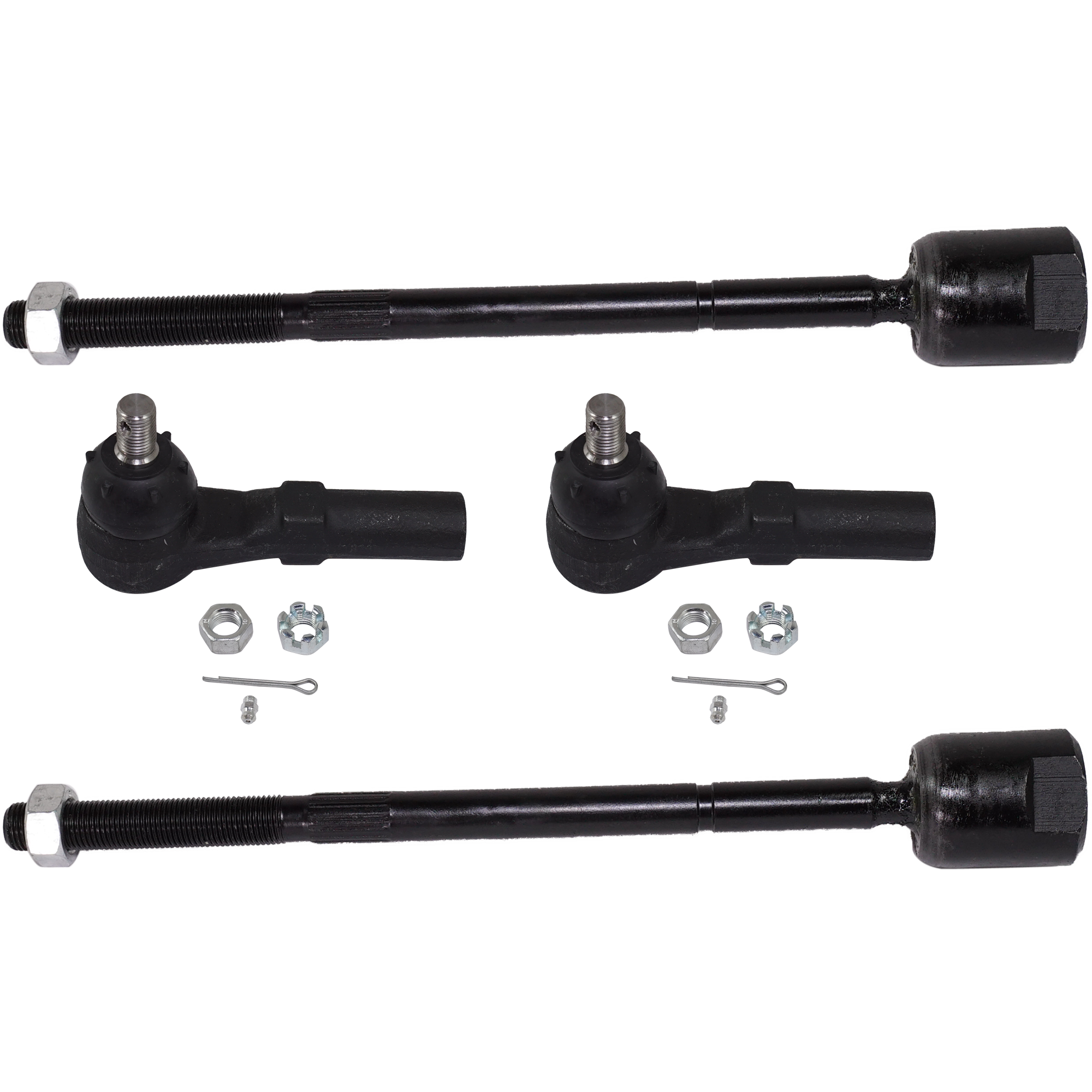 AM DAKOTA 91-96 FRONT TIE ROD END RH AND LH Inner and Outer SKU SET RD28210042-4 OEM 387033-2692783-4011472-5203750