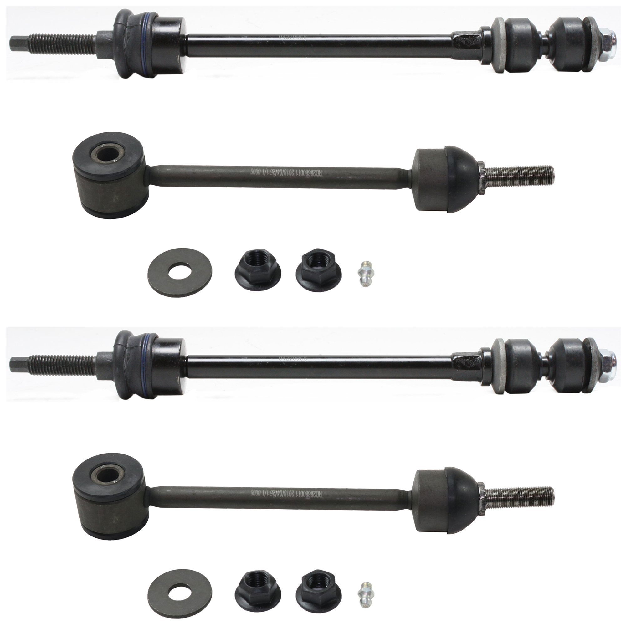 AM RAM 1500-04-05 FRONT AND REAR SWAY BAR LINK Set of 4 SKU SET RD28680011-4 OEM 18311-2651526-5451317-45G0317
