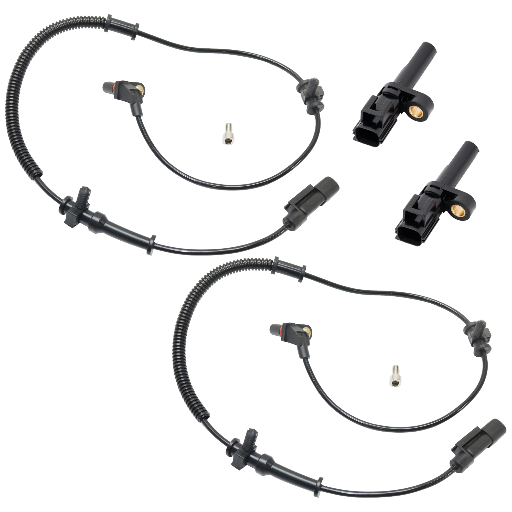 AM RAM 1500-09-12 TOWN COUNTRY 08-11 FRONT AND REAR ABS SPEED SENSOR RH=LH 2 Male Terminals Blade Type SKU SET RD31080003 OEM 68060333AB 71685-530957-695371