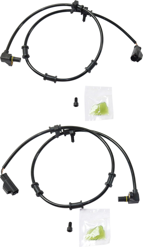 AM RAM 2500 RAM 3500-03-05 FRONT ABS SPEED SENSOR RH AND LH 2 Male Terminals Blade Type RWD SKU SET RD31080014-2 OEM 5093834AA 5093834AB