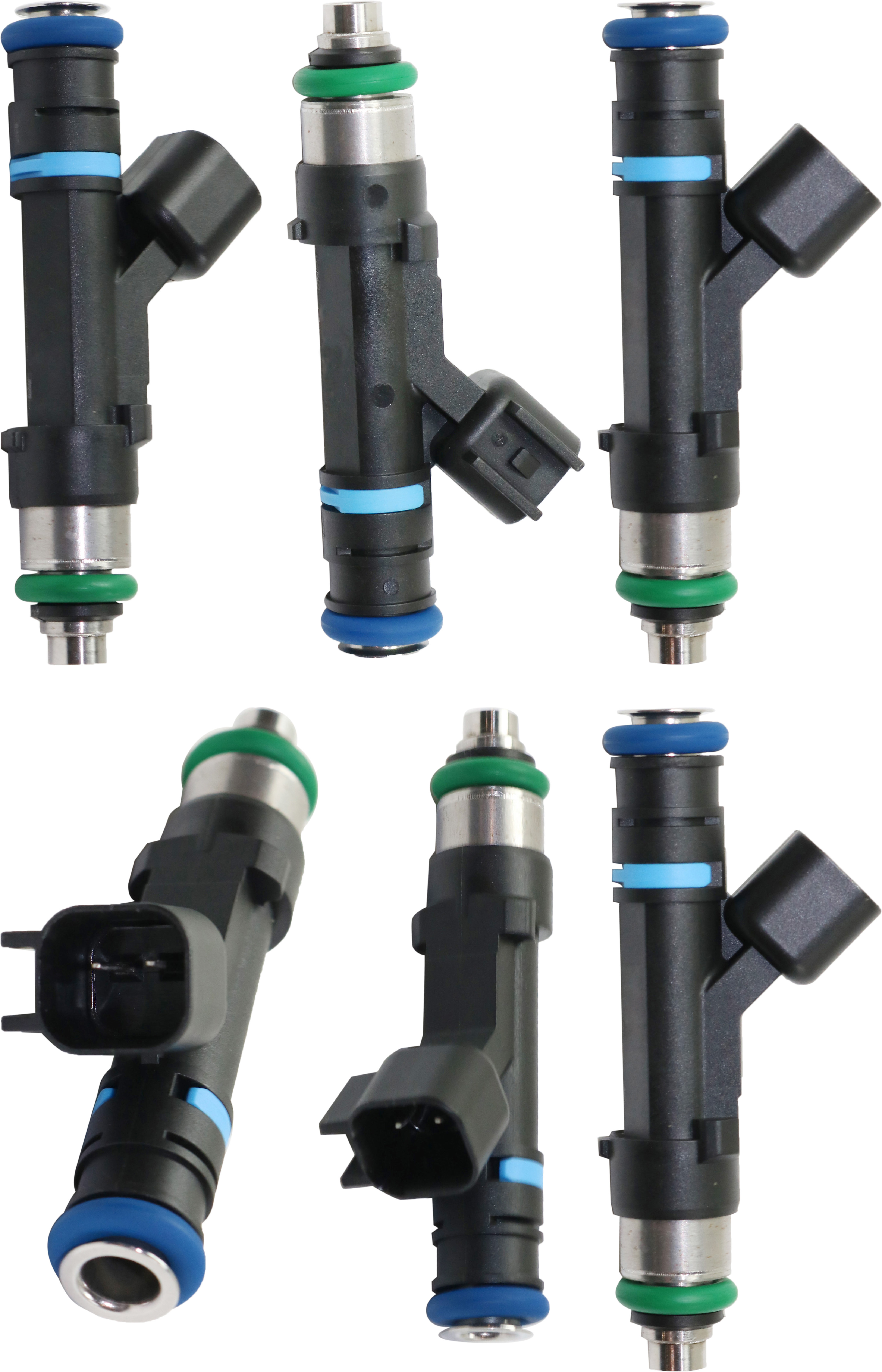 AM DAKOTA 04-11 RAM 1500-04-12 FUEL INJECTOR Set of 6-6 Cyl 3.7L eng. GAS 2 Male Blade type Terminals SKU SET RD31430003-6 OEM 53032701AA RL032701AA