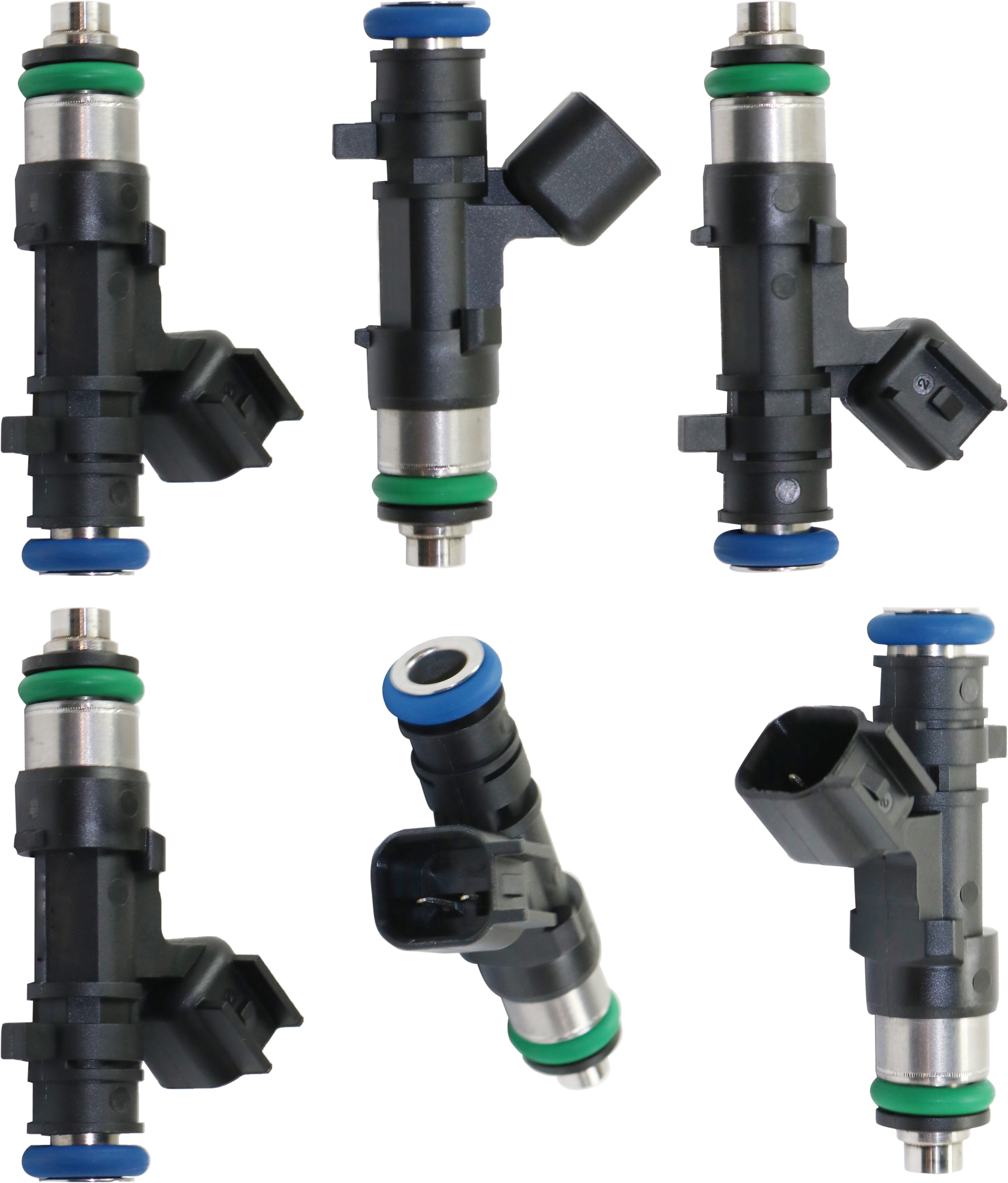 AM SEBRING 04-10 NITRO 07-11 FUEL INJECTOR Set of 6 GAS 2 Male Blade type Terminals SKU SET RD31430004-6 OEM 68000880AA 4591986AA