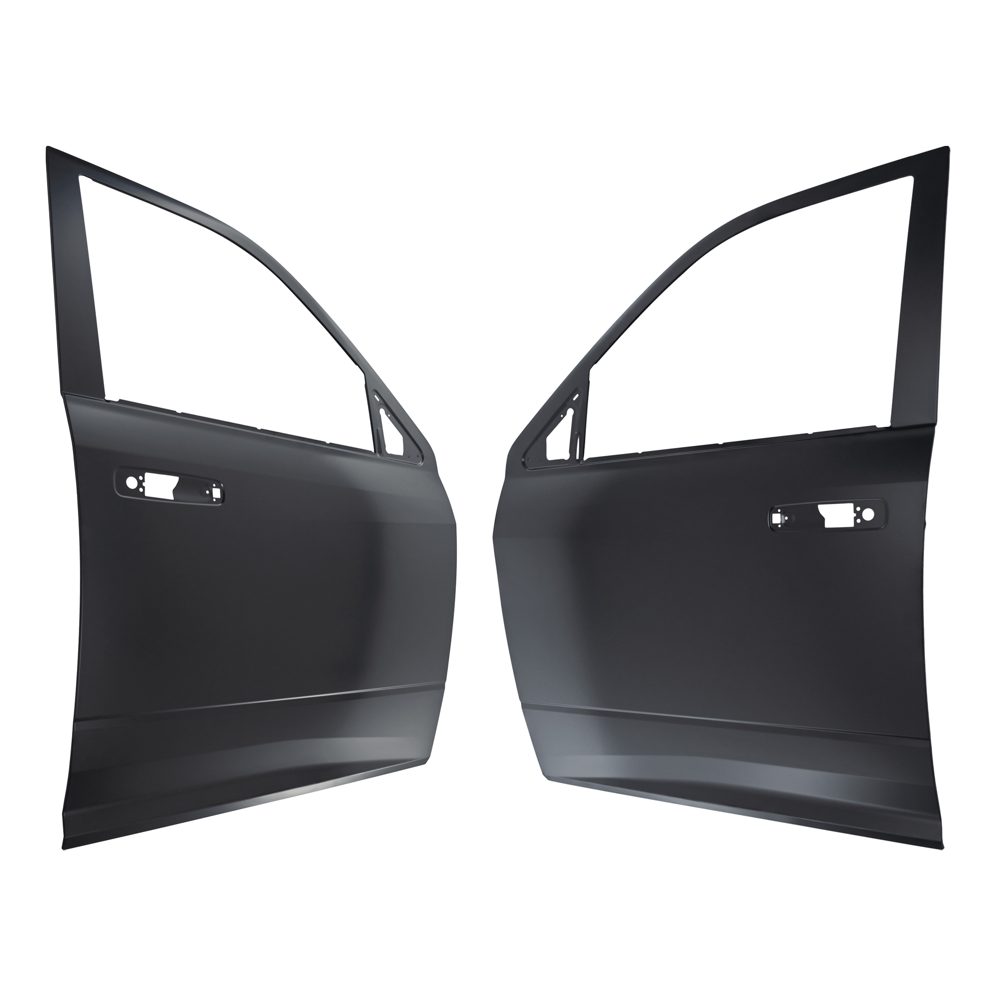 AM RAM 1500-09-18-1500 CLASSIC 19-23 RAM 2500-3500-10-18 FRONT DOOR SKIN RH AND LH Repair Panel Steel Crew Extended Cab Pickup SKU SET RD46090001 Partslink CH1301120 CH1300120 OEM 68224644AB 68224645AB