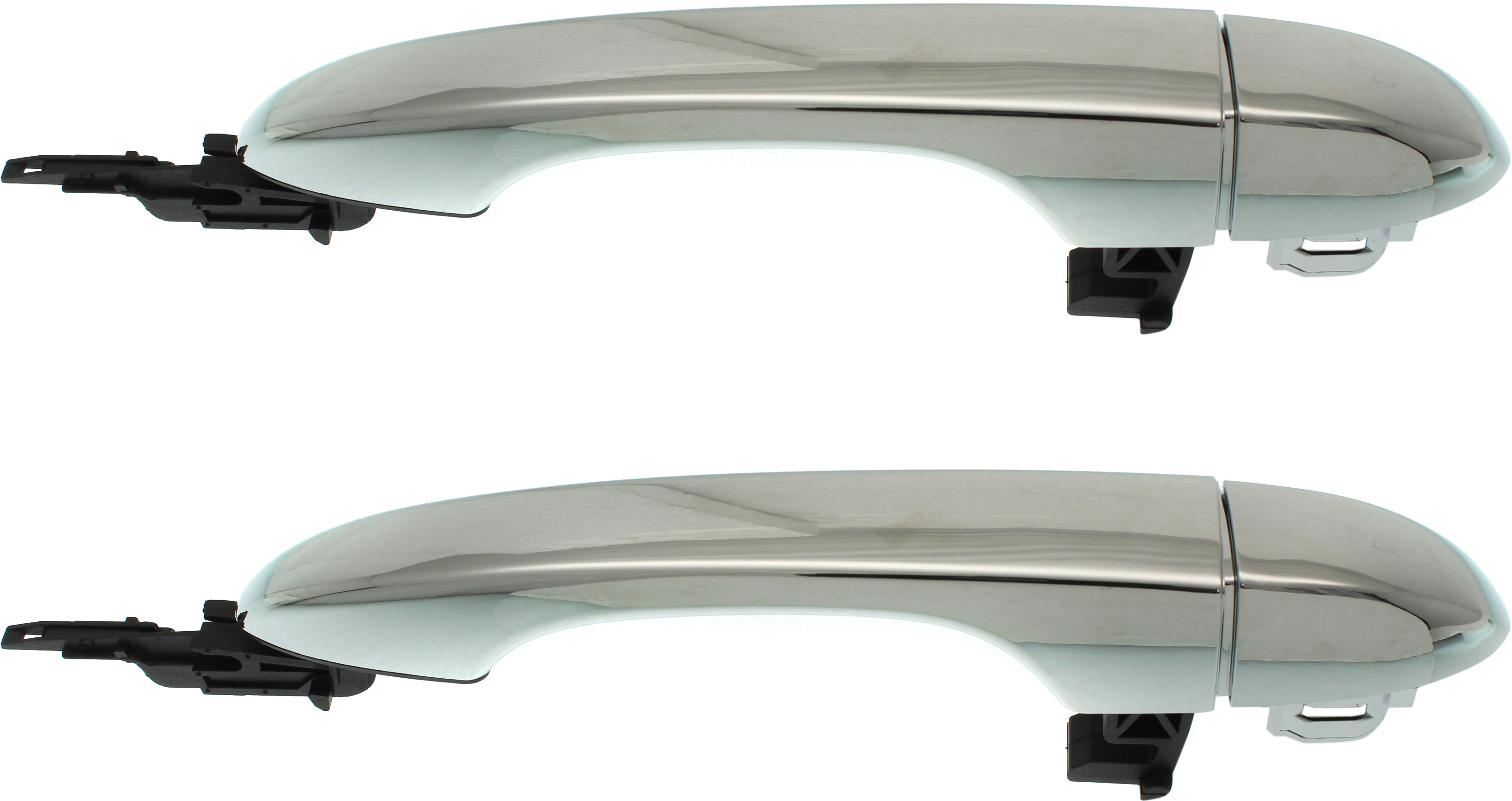 AM DART 13-16 CHEROKEE 14-18 REAR EXTERIOR DOOR HANDLE RH AND LH Chrome w o Key Hole and Key Less System SKU SET RD46210003CK 2 OEM 68093238AC PFM 68093247AD