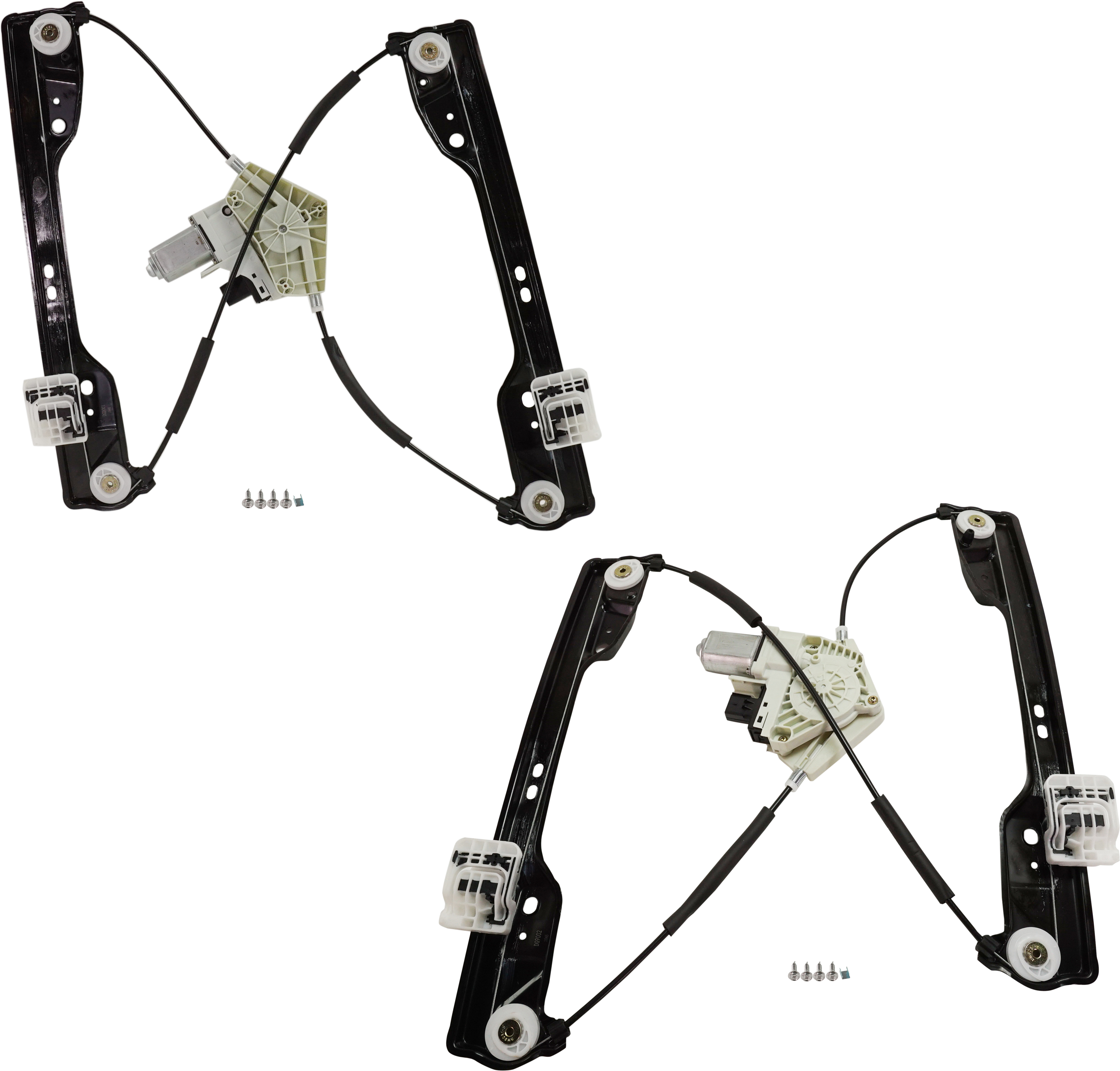 AM JOURNEY 09-20 FRONT WINDOW REGULATOR RH and LH Set of 2 Power with Motor with One Touch Up Down SKU SET RD46290011 Partslink CH1351187 CH1350187 OEM 68043734AA 4589150AA 68209826A