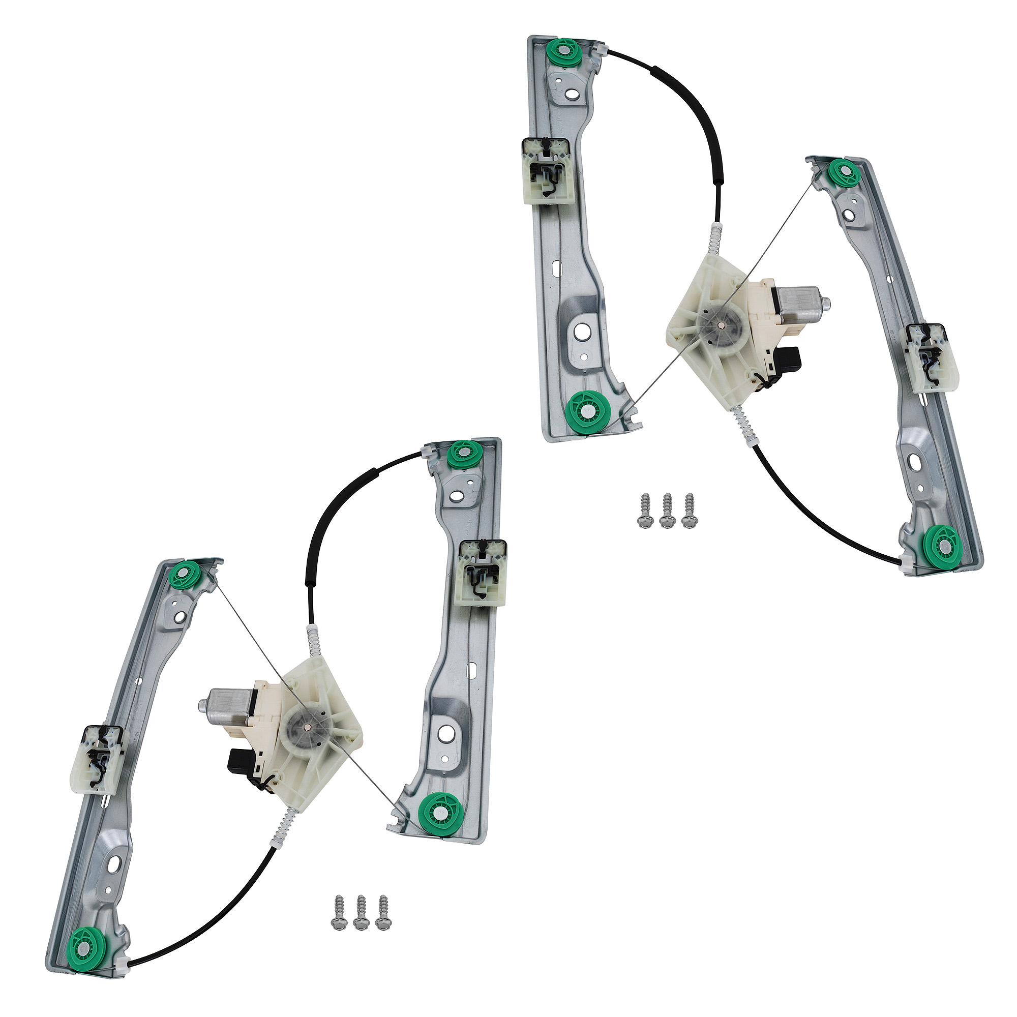 AM DURANGO 11-24 GRAND CHEROKEE WK 11-22 FRONT WINDOW REGULATOR RH AND LH Power w Motor 6 Pins SKU SET RD46290075 OEM 68079286AA PFM 68079287AA PFM
