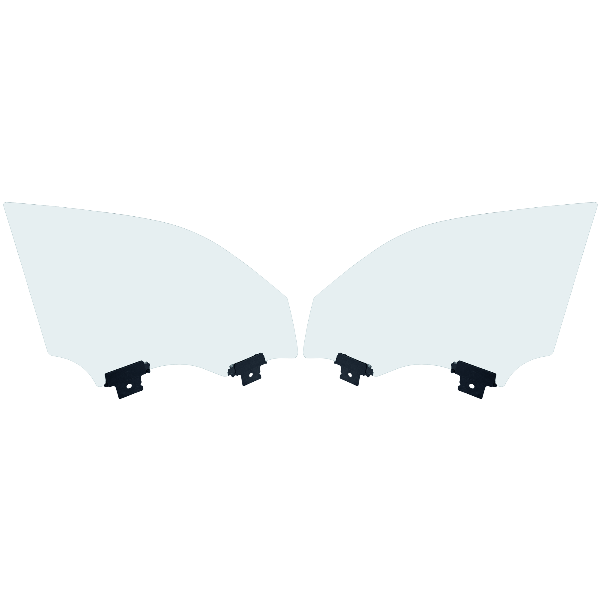 AM DODGE CHARGER 11-23 FRONT DOOR GLASS RH AND LH Green Tint Laminated w Solar Clip SKU SET RD48010023