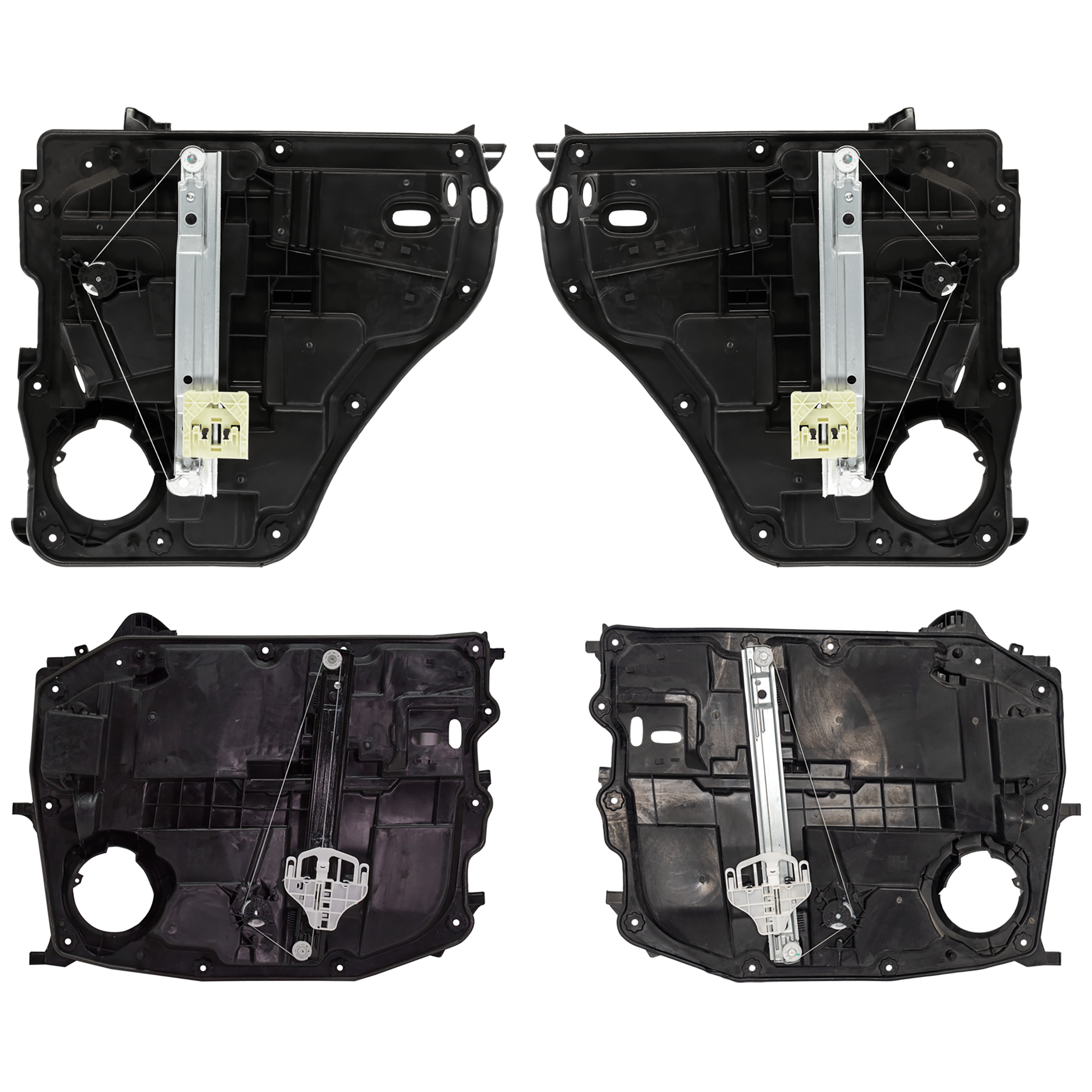 AM NITRO 07-11 FRONT AND REAR WINDOW REGULATOR RH AND LH Power With Motor SKU SET RD49170007-4 Partslink CH1350167 CH1351167 OEM 68004820AA PFM 68004821AA PFM