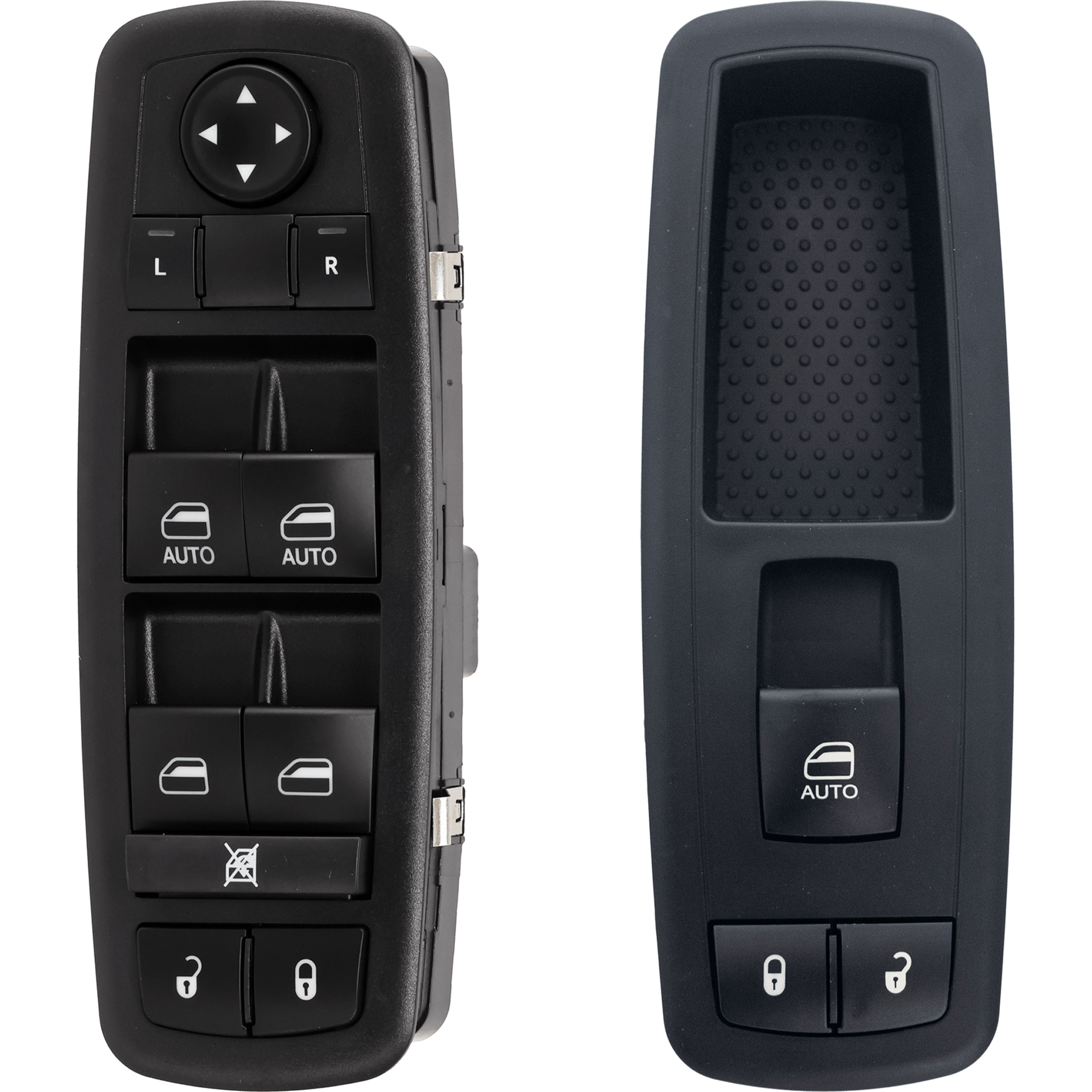 AM NITRO 07-11 LIBERTY 11-12 FRONT WINDOW SWITCH RH AND LH Black Blade Terminals 2 Female Connectors SKU SET RD50520070 A