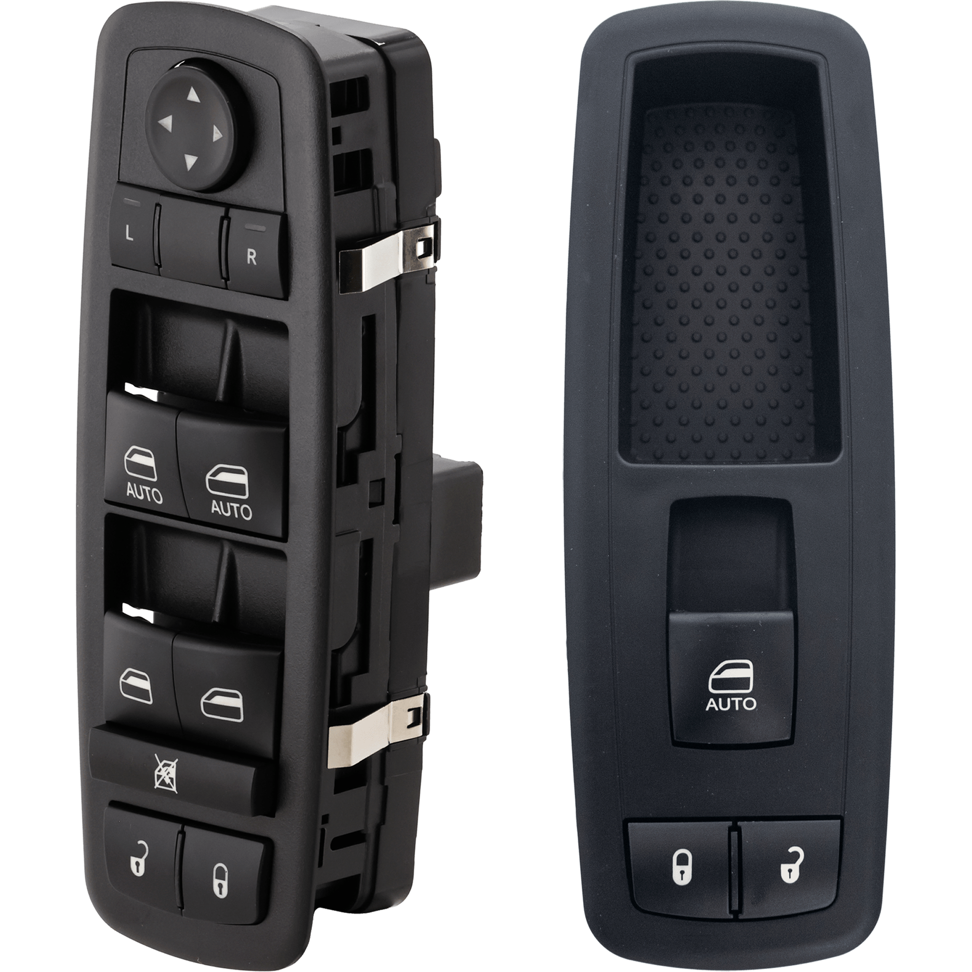 AM GRAND CARAVAN TOWN COUNTRY 12-14 FRONT WINDOW SWITCH RH AND LH Black Plastic SKU SET RD50520070 B OEM 4602544AB 4602544AC 4602544AD