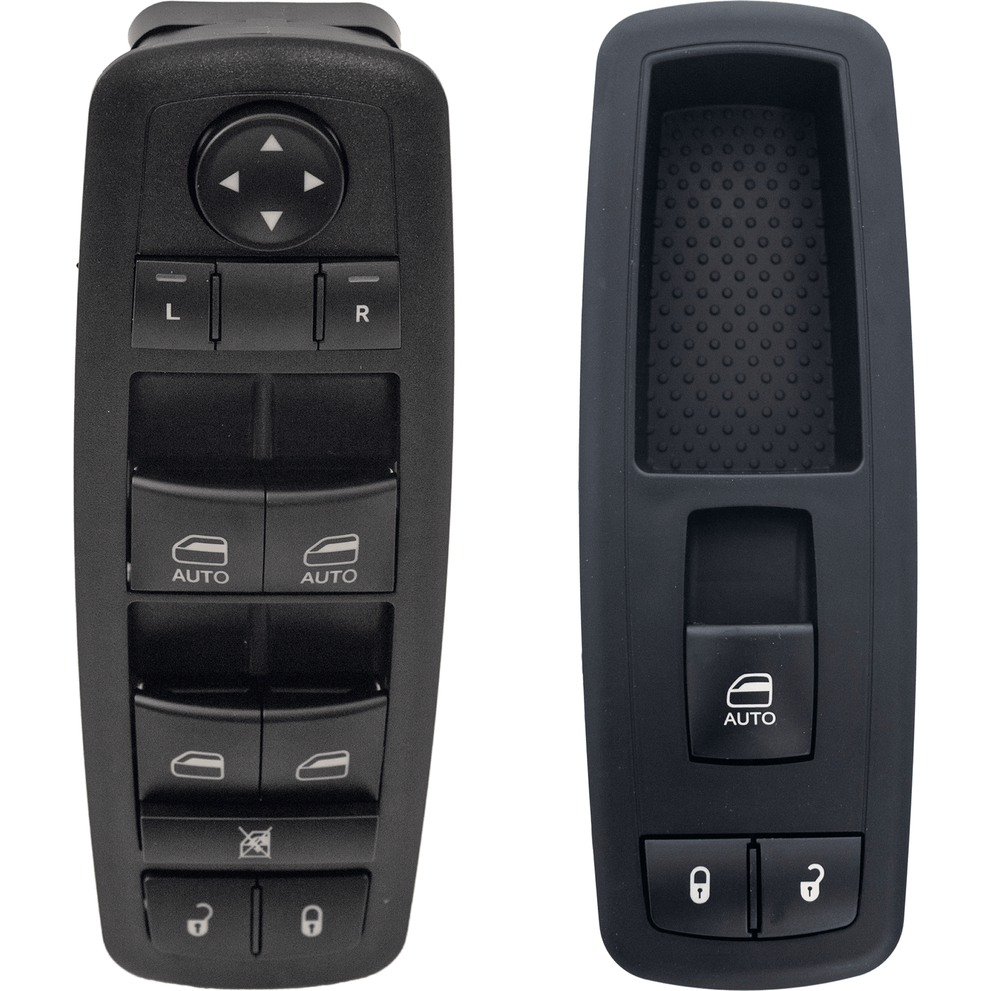 AM GRAND CARAVAN TOWN COUNTRY 10-11 FRONT WINDOW SWITCH RH AND LH Black Plastic SKU SET RD50520070 C