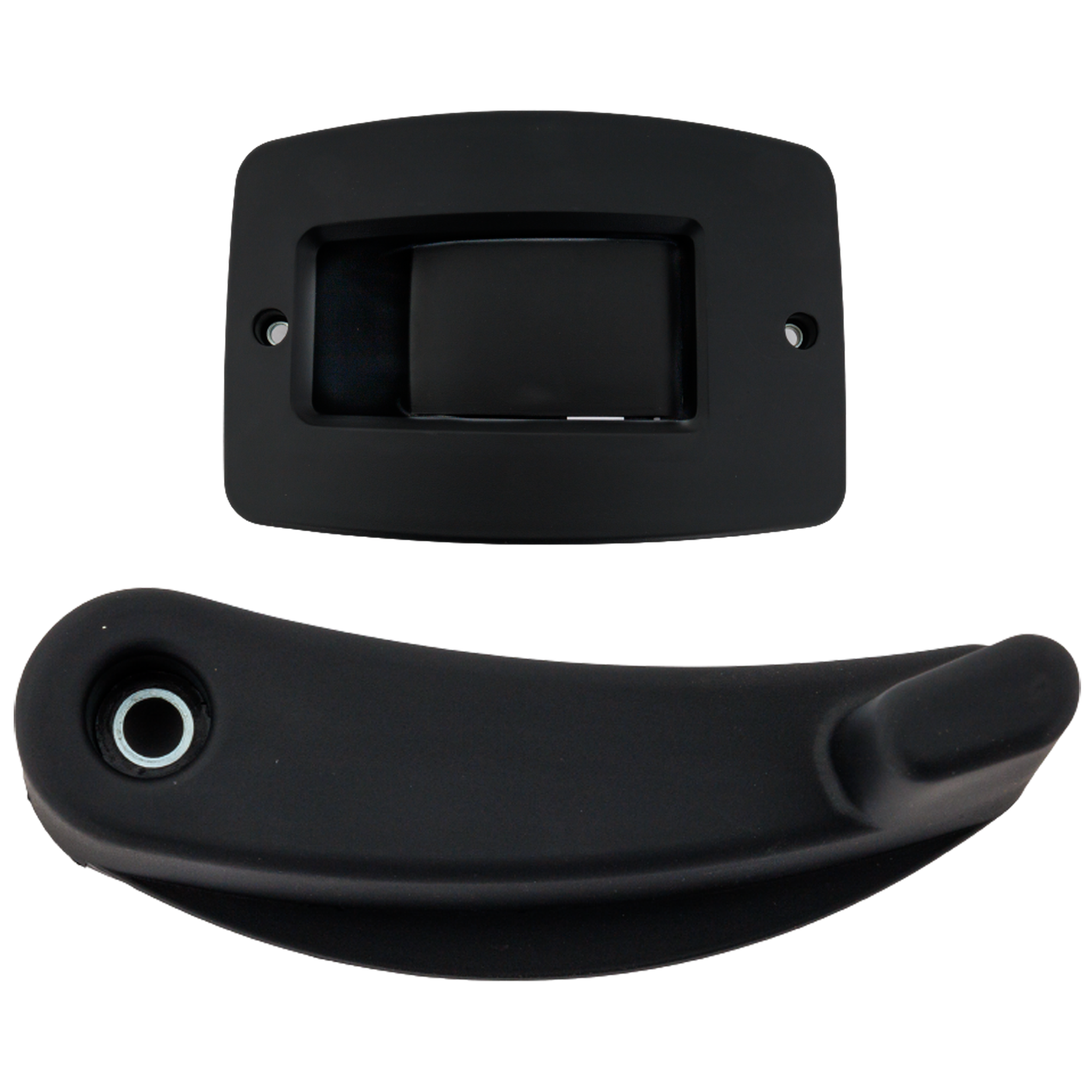 AM PROMASTER VAN 14-24 TAILGATE HANDLE RH AND LH Back Door Interior Textured Black w o Keyhole SKU SET RD58070015K OEM 1ZP86JXWAB 1ZP90JXWAB