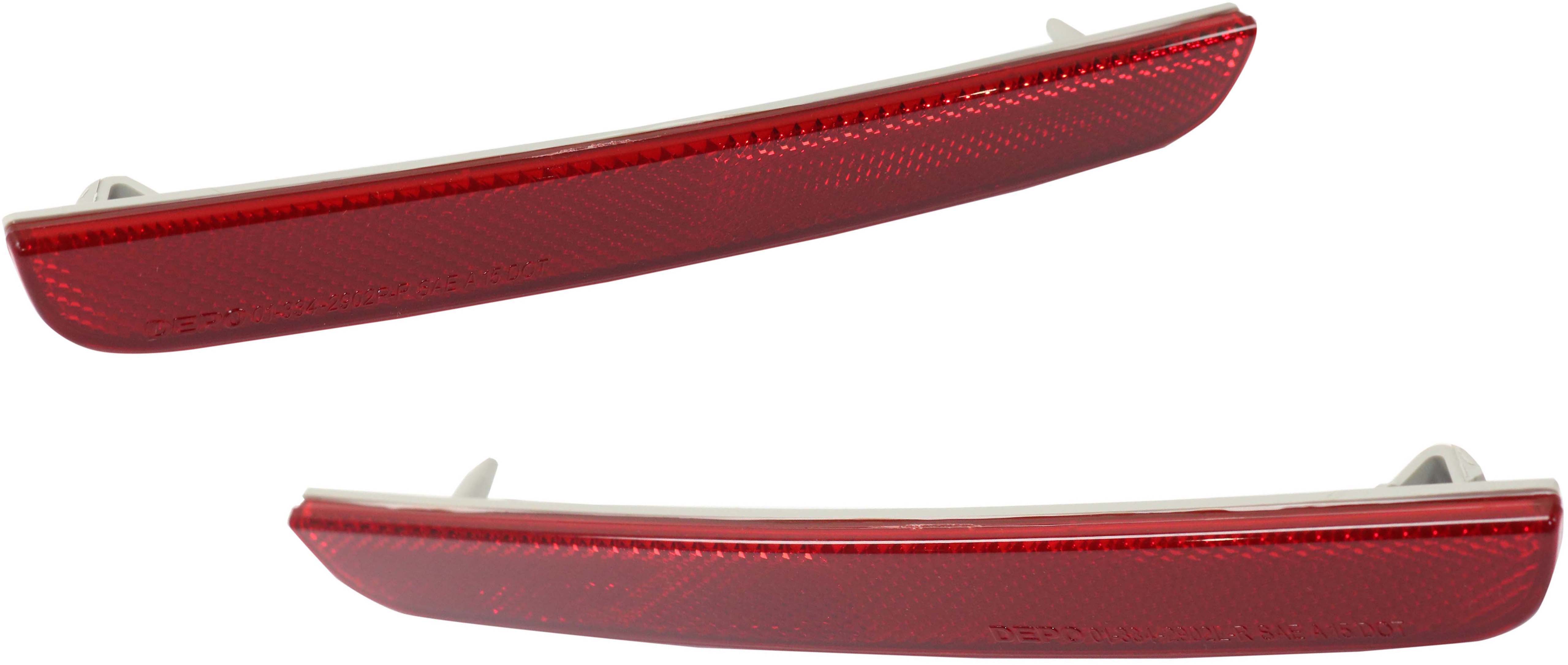 AM CHALLENGER 15-22 REAR BUMPER REFLECTOR RH AND LH CAPA SKU SET RD73490001Q Partslink CH1184105C CH1185105C OEM 68211189AA 68211188AA